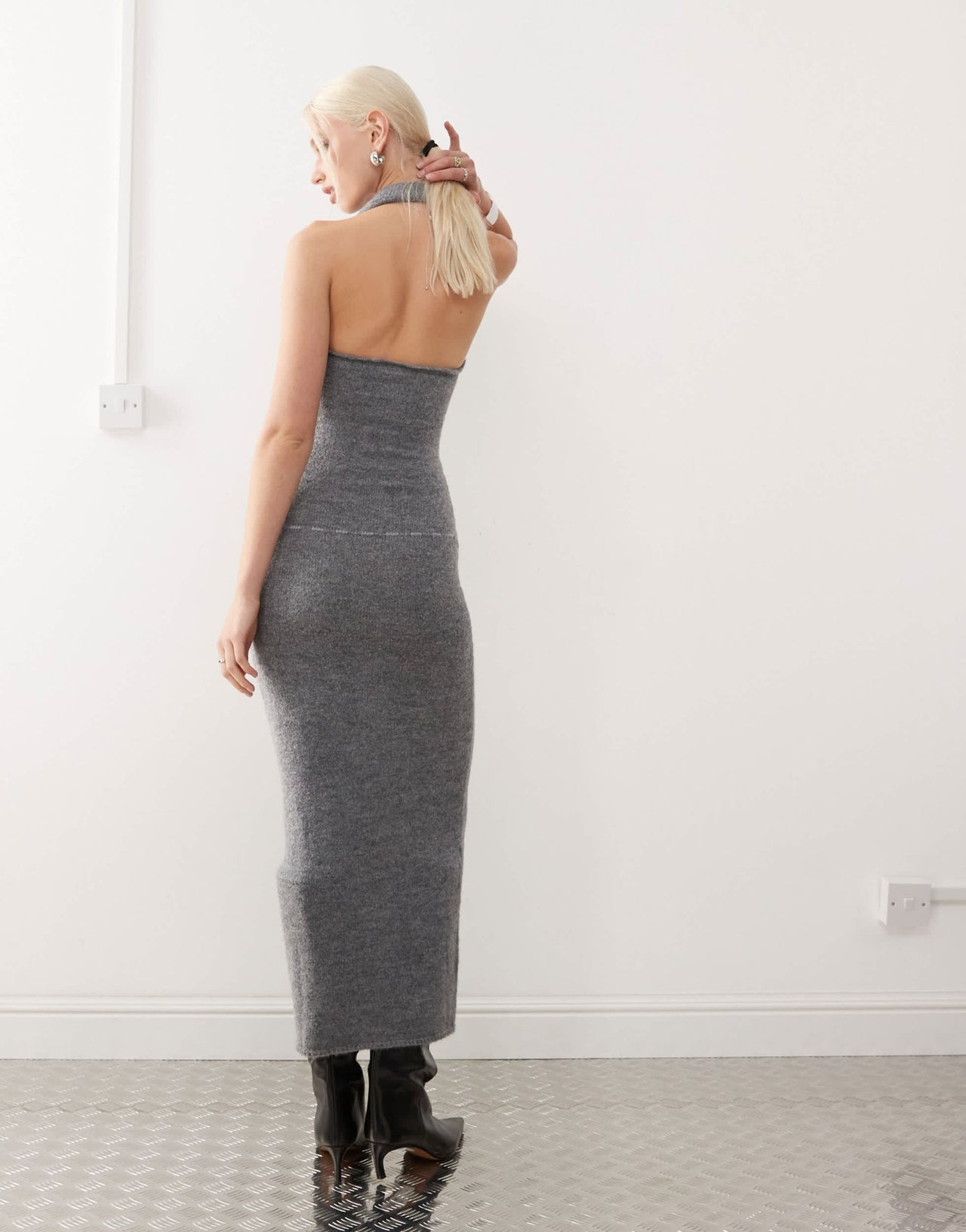 Heretic Nine high halter neck sleeveless maxi dress - ASOS Sample Sale
