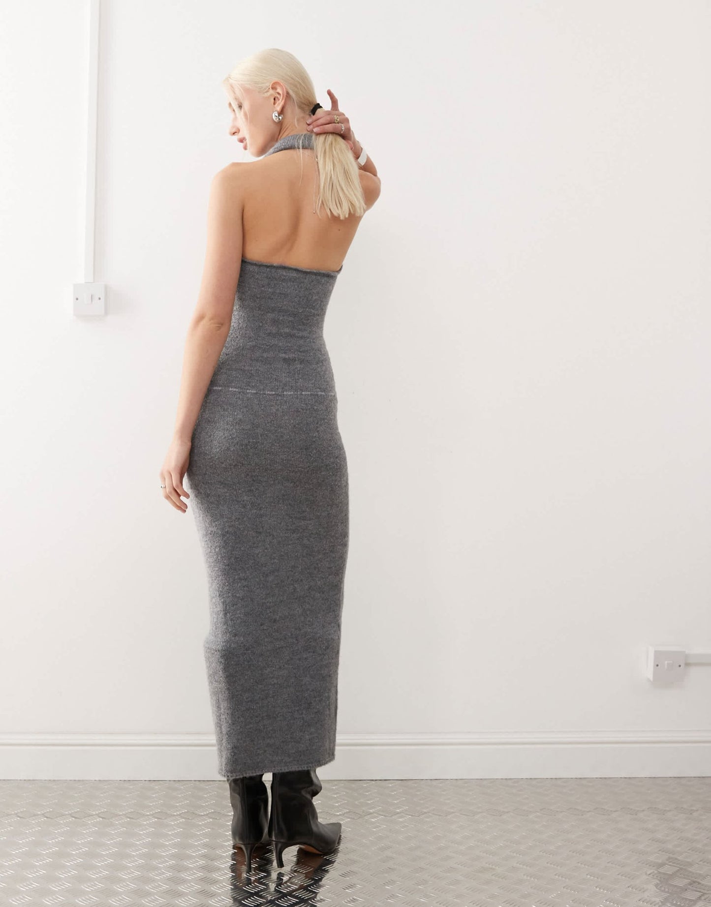 Heretic Nine high halter neck sleeveless maxi dress - ASOS Sample Sale
