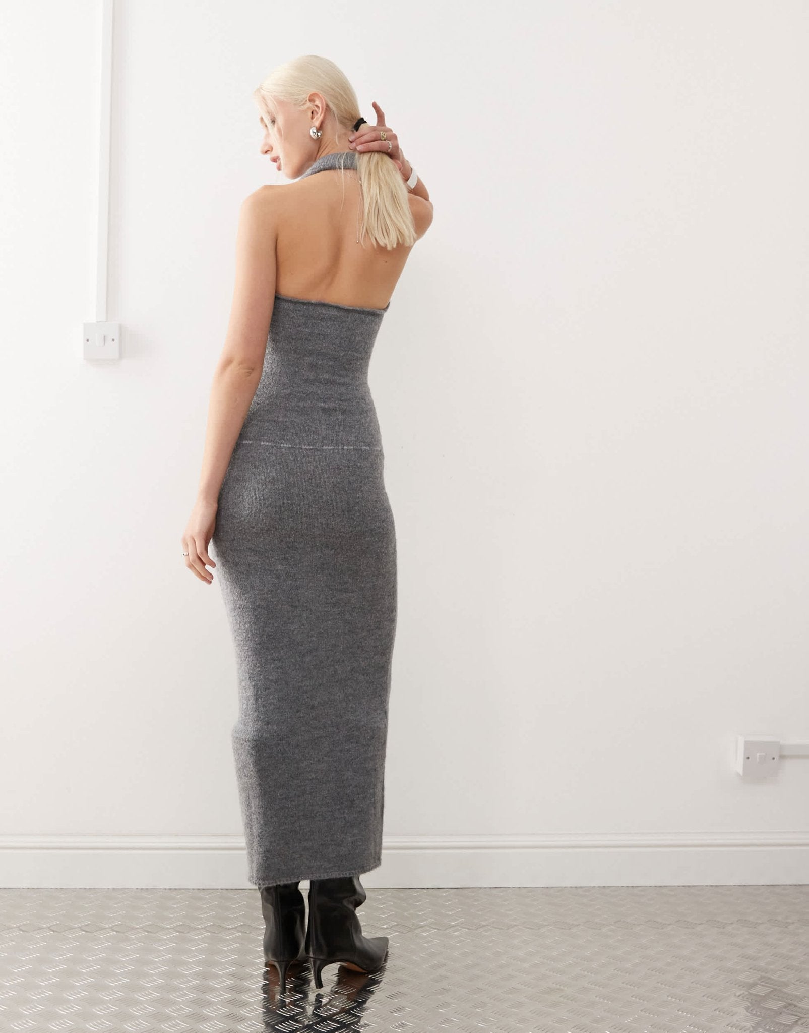 Heretic Nine high halter neck sleeveless maxi dress - ASOS Sample Sale