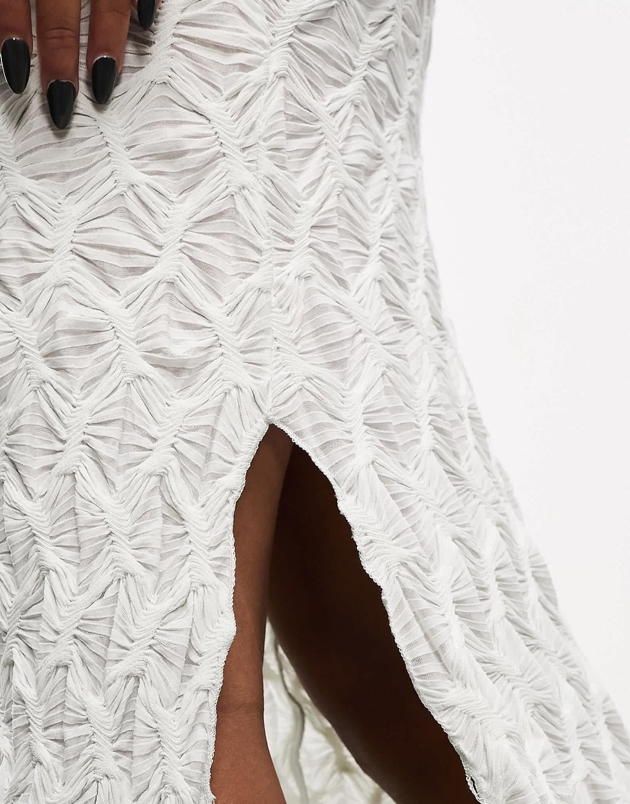 Heretic Nine lightweight maxi skirt in bubble fabric co - ord - ASOS Sample Sale