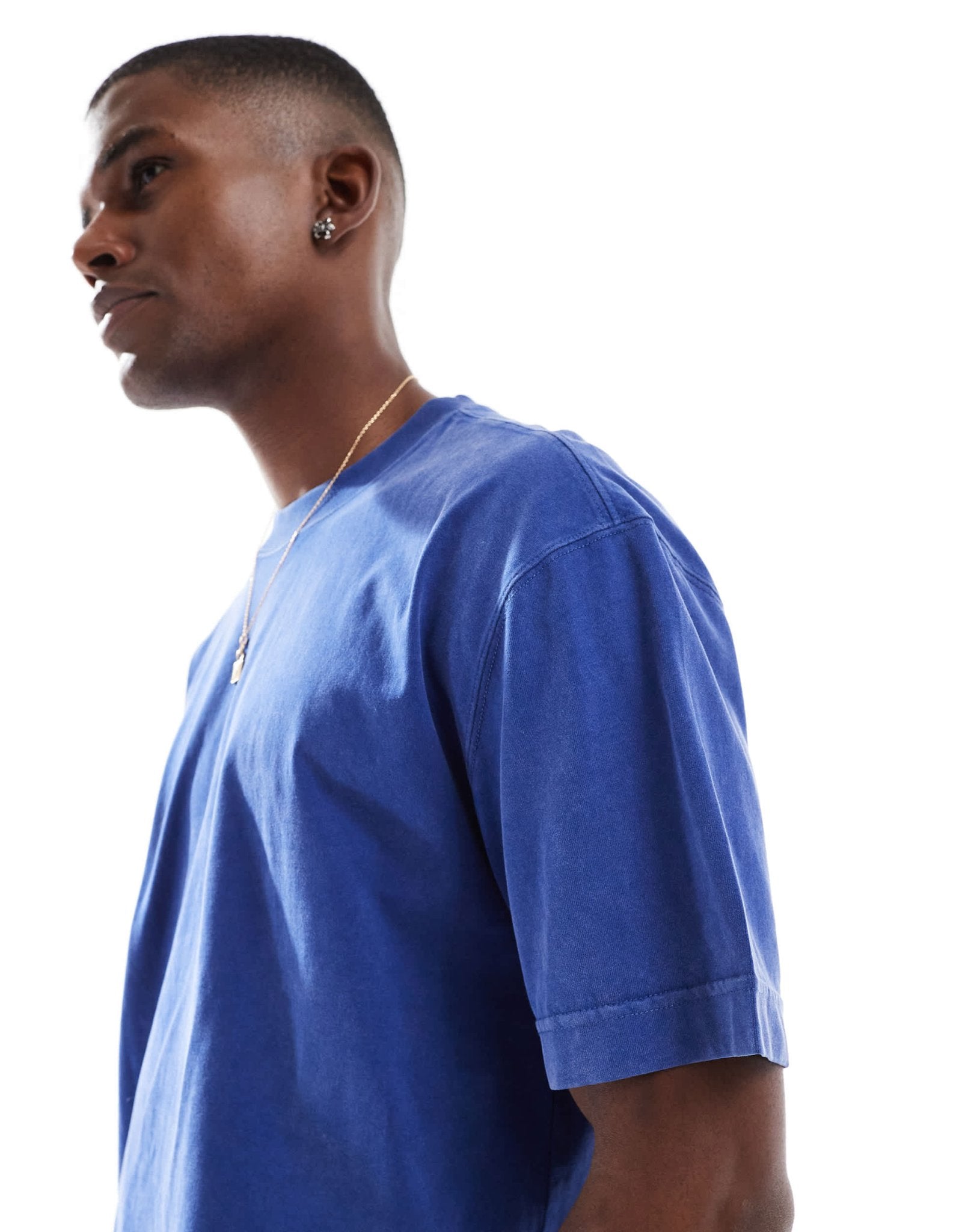 Hollister boxy oversized washed t-shirt in acid blue - ASOS Sample Sale