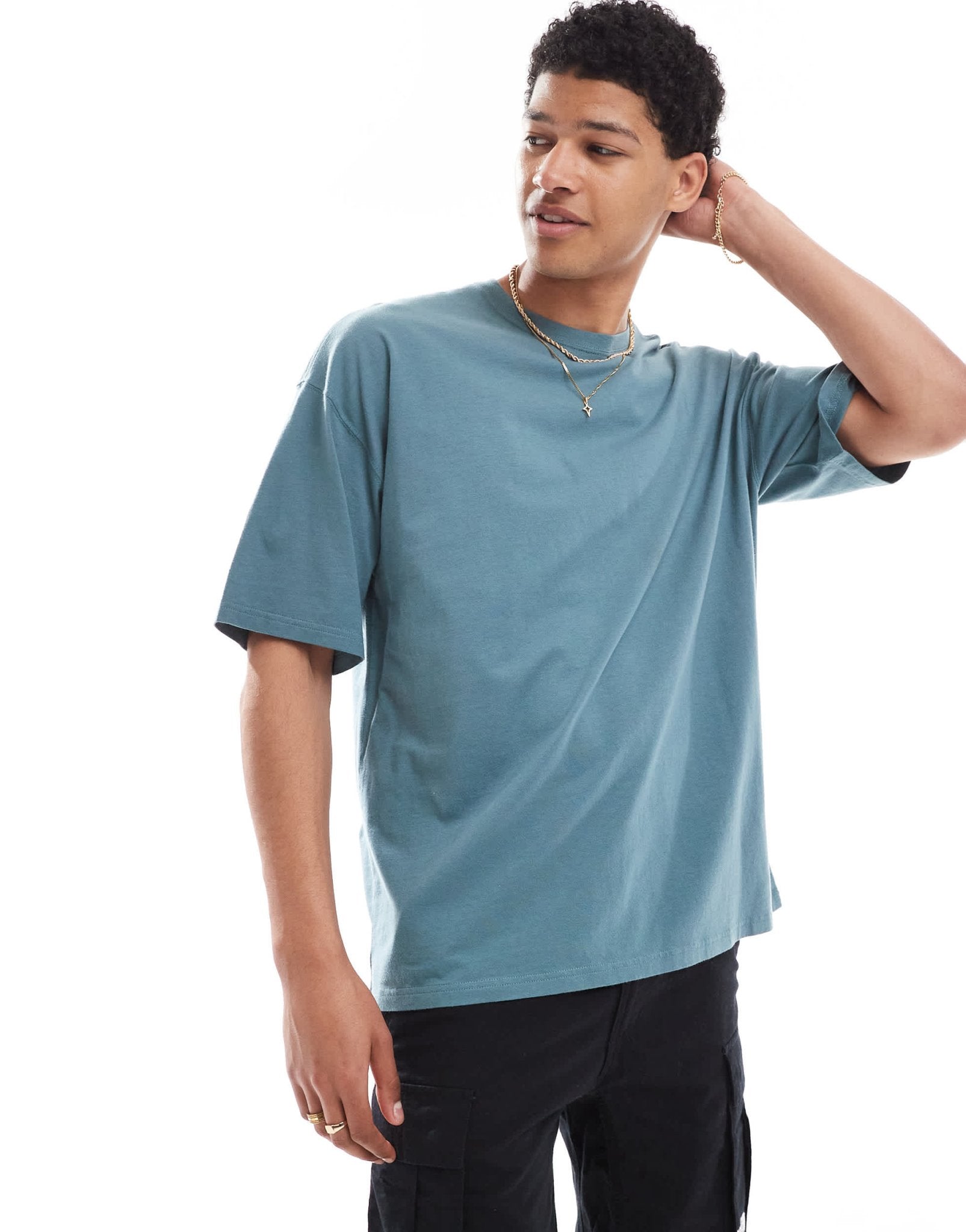 Hollisterbaggy t-shirt in green - ASOS Sample Sale