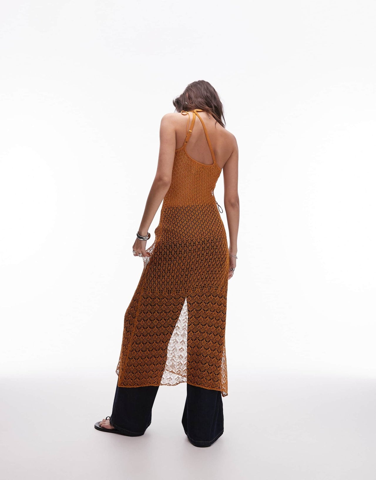 House of Sunny athena knit maxi dress in ember - ASOS Sample Sale