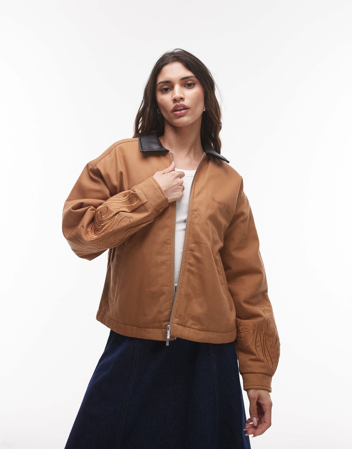 House of Sunny canvas worker jacket in tan - ASOS Sample Sale