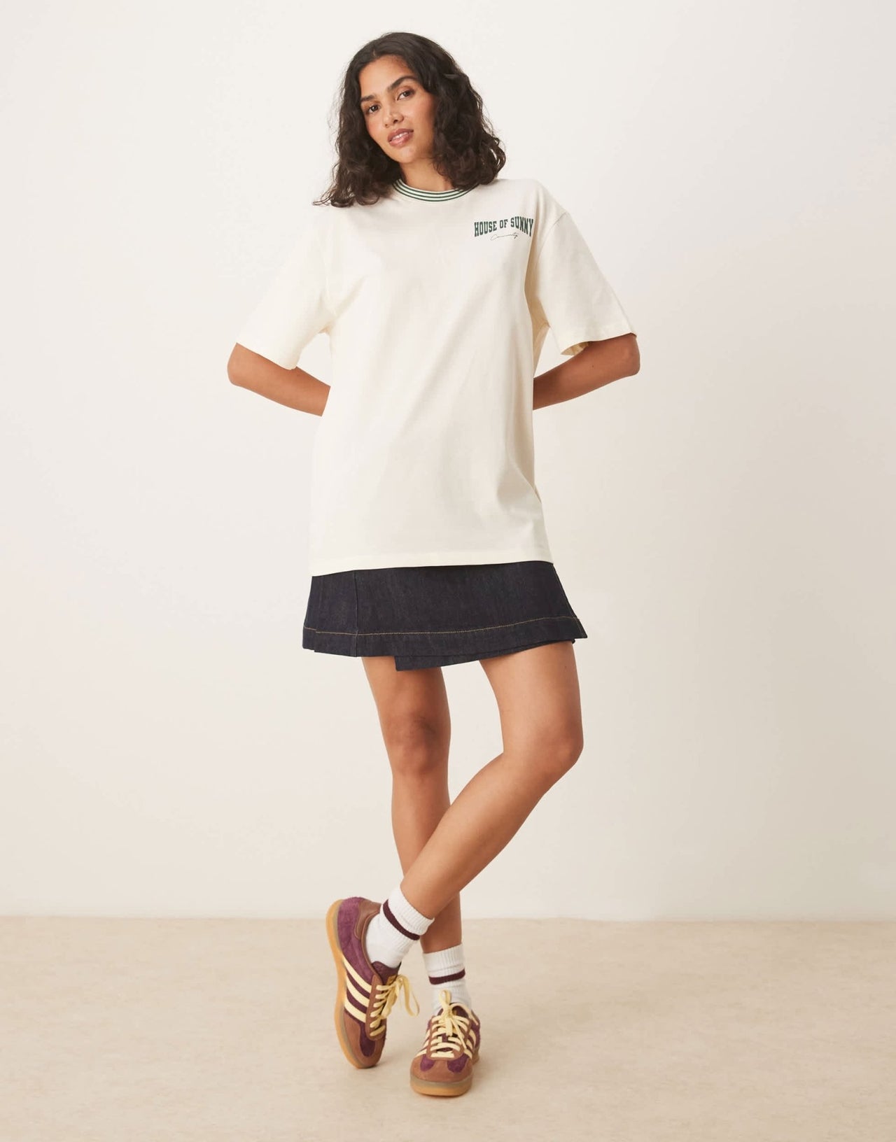 House of Sunny community oversized t-shirt in off-white - ASOS Sample Sale