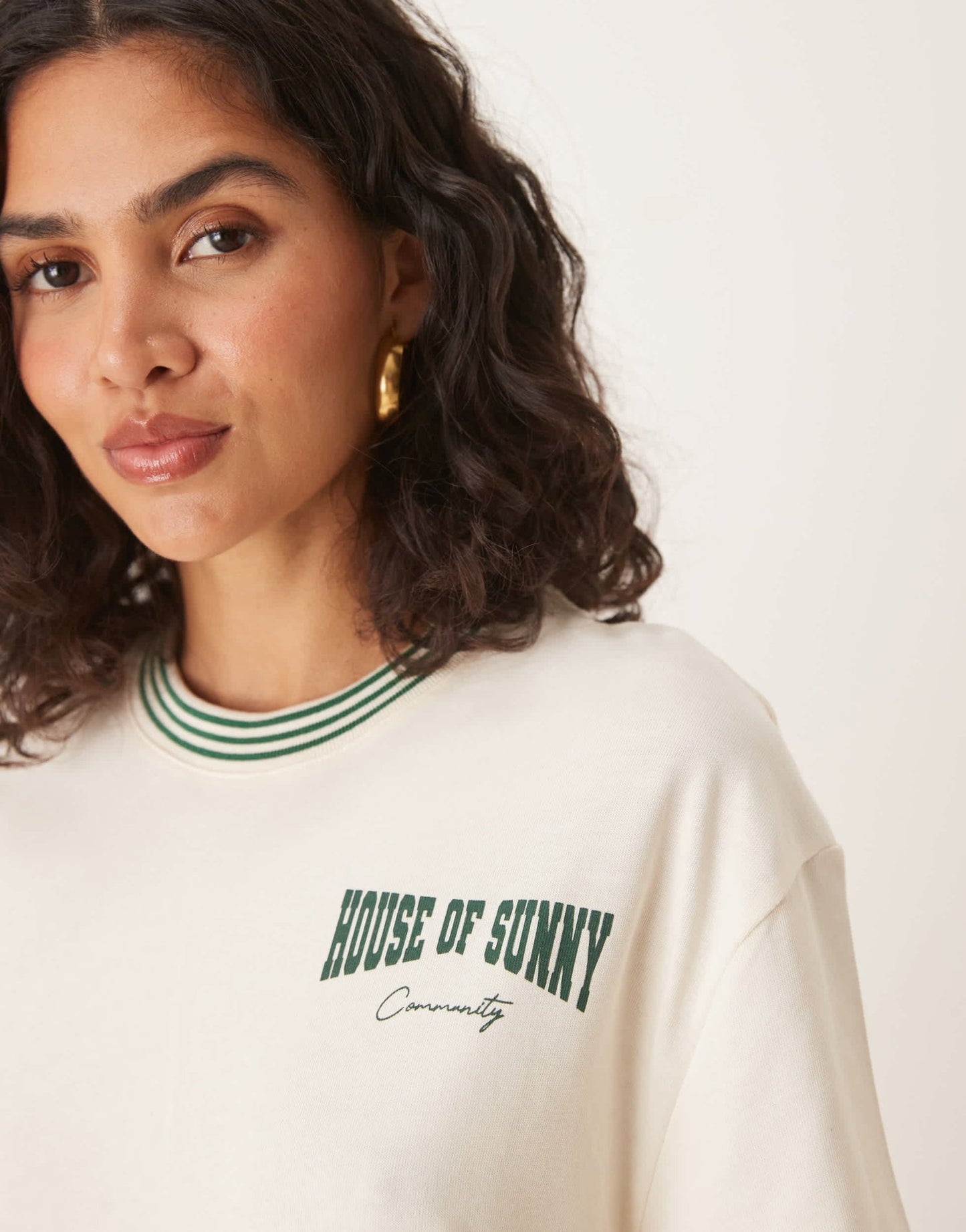 House of Sunny community oversized t-shirt in off-white - ASOS Sample Sale
