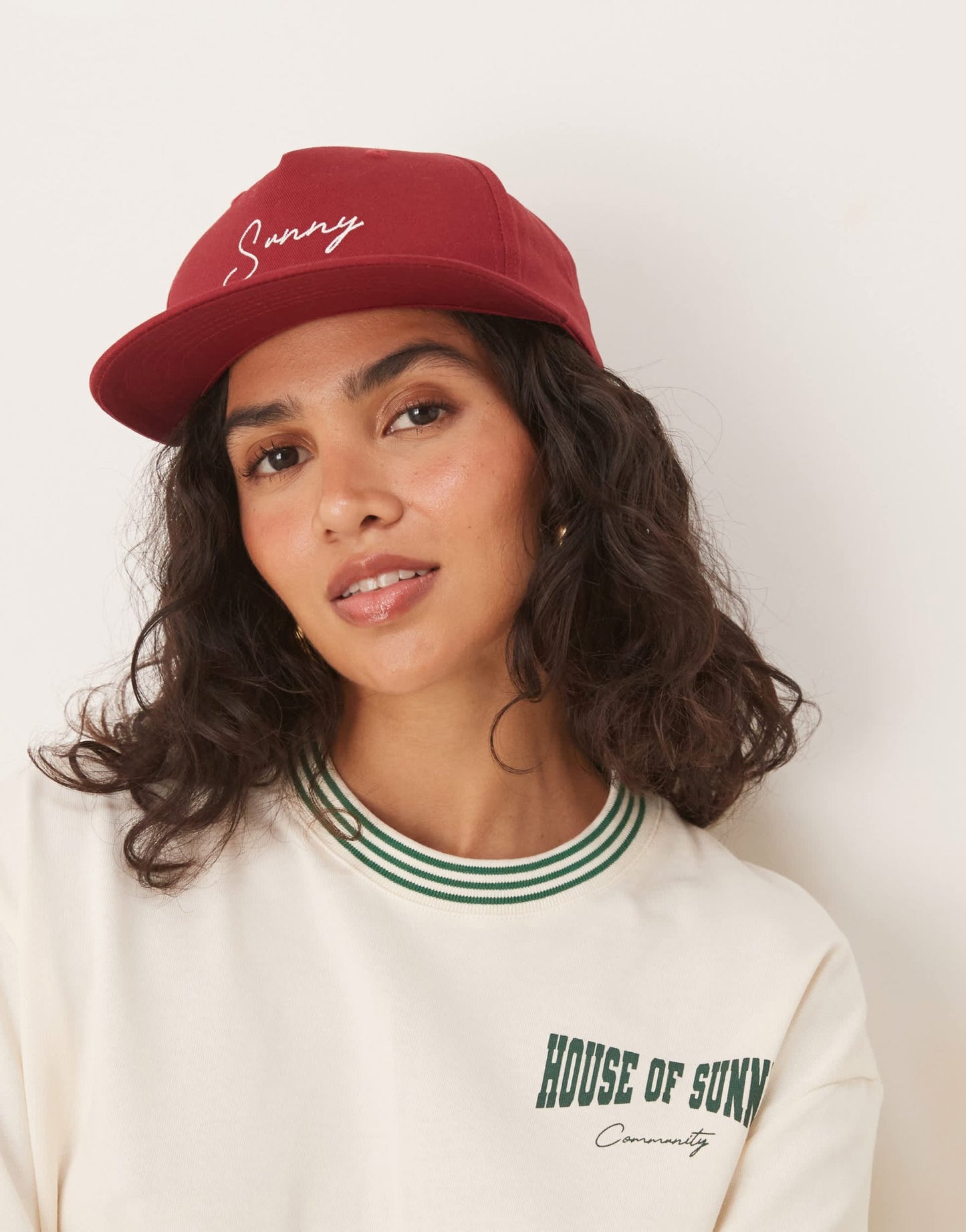 House of Sunny signature cap in cherry red - ASOS Sample Sale