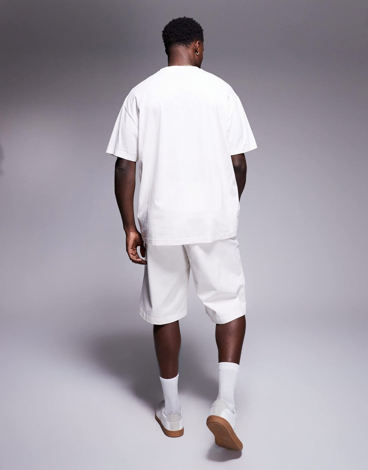 Hugo Blue baggy fit shorts in stone - ASOS Sample Sale