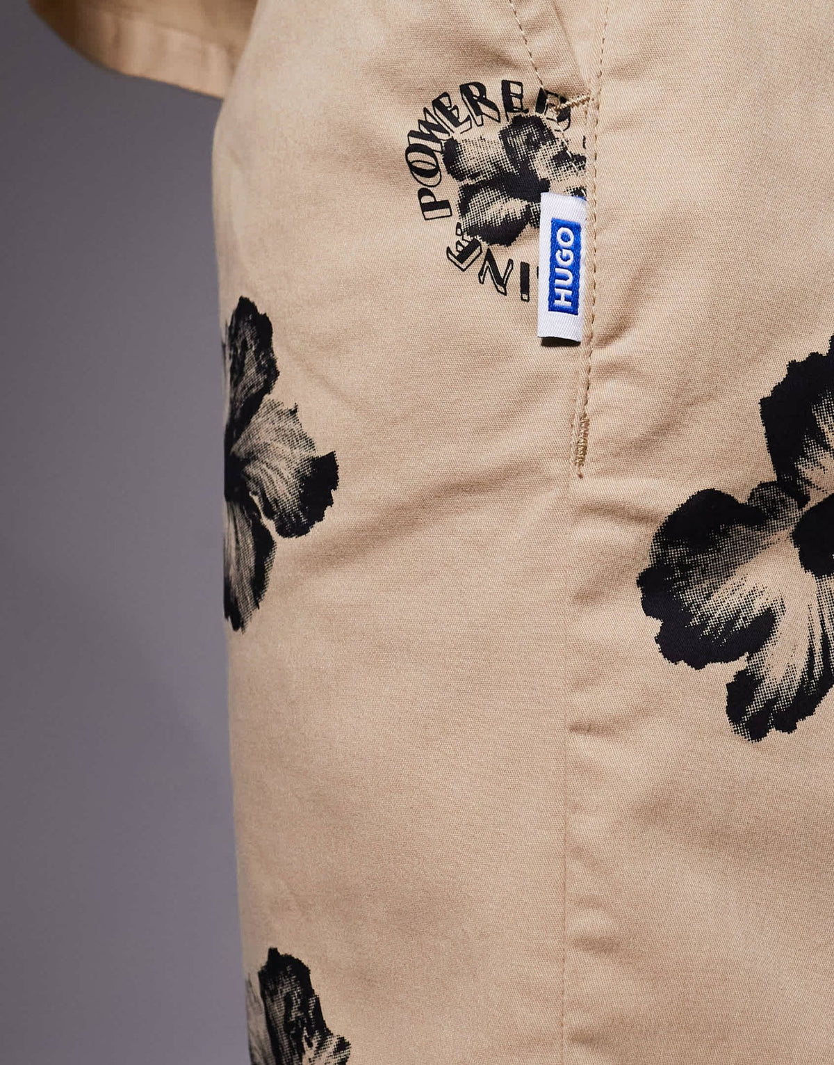 Hugo Blue co-ord baggy fit shorts in brown with floral print - ASOS Sample Sale