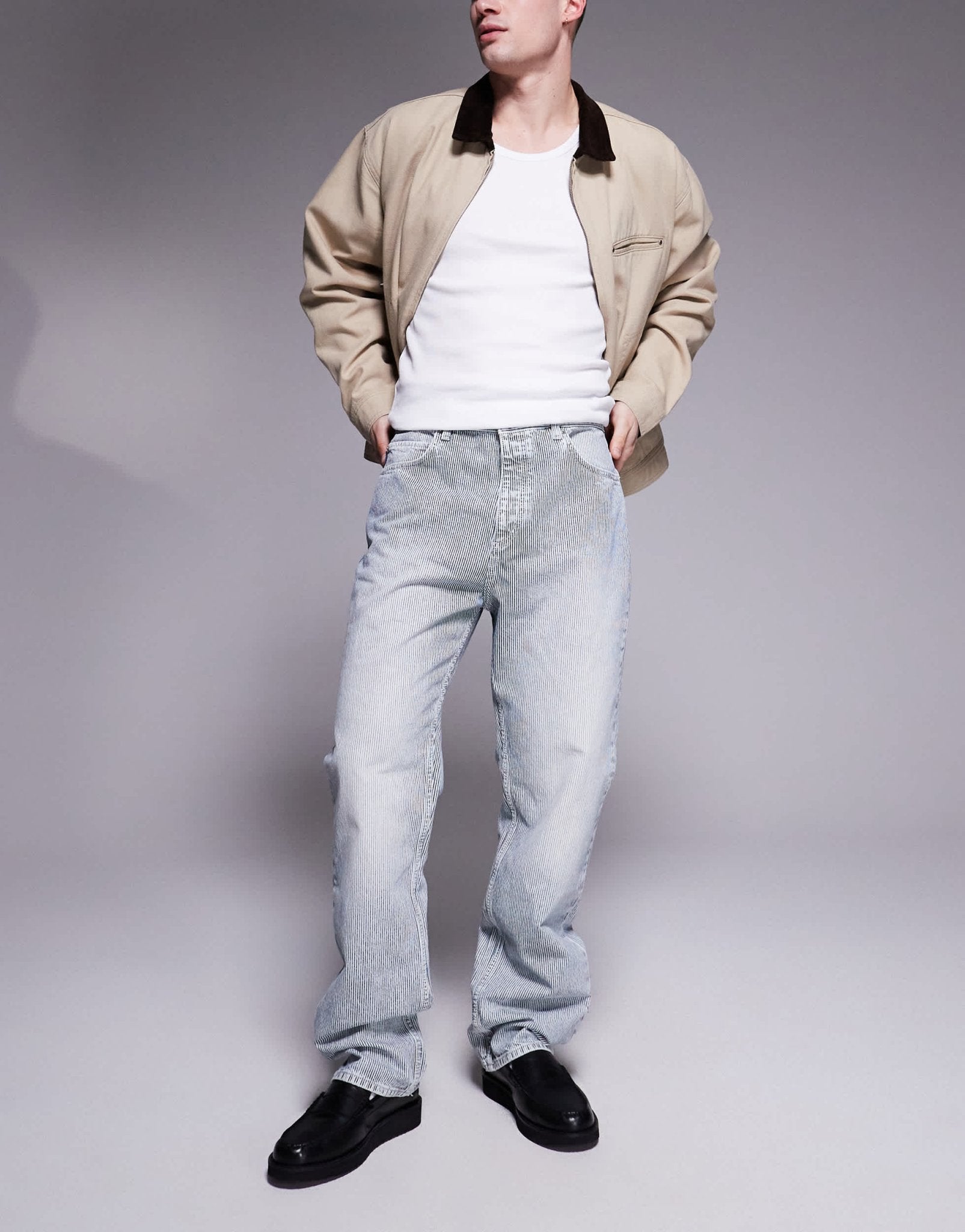 Hugo Blue Nate baggy fit jeans in light blue - ASOS Sample Sale