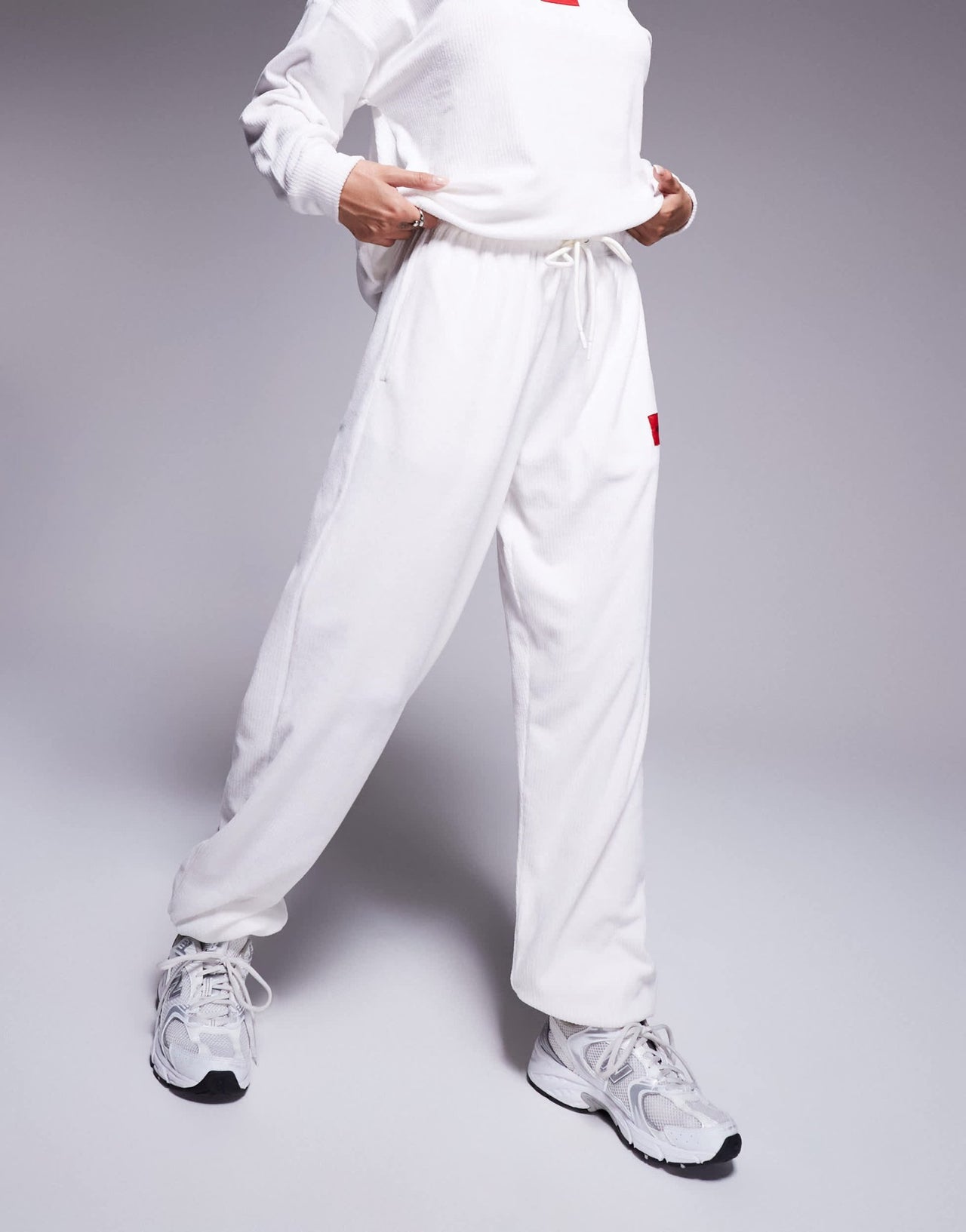HUGO Bodywear Neve cosy co - ord joggers in off white - ASOS Sample Sale