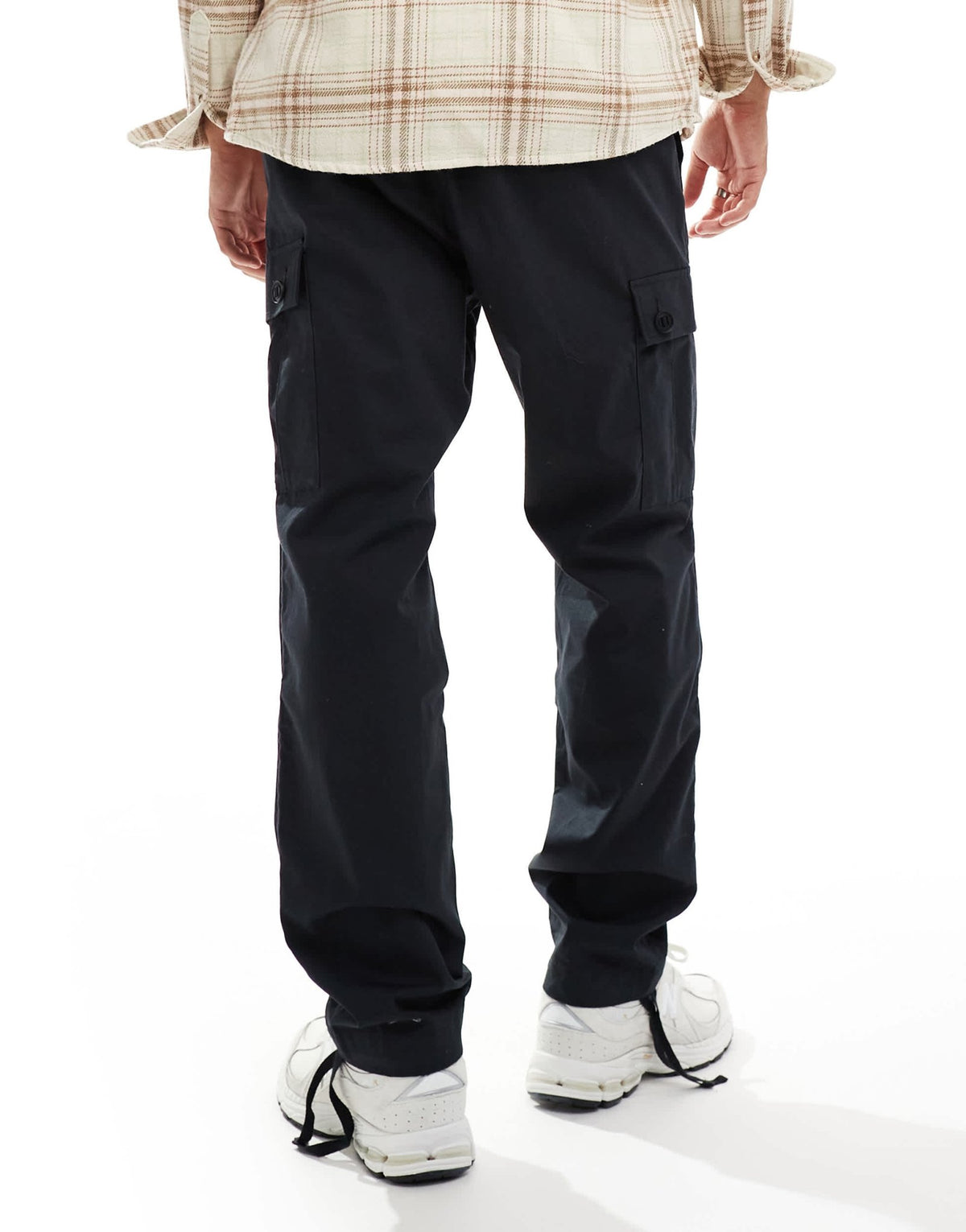 HUGO Red garlo cargo trousers in black - ASOS Sample Sale