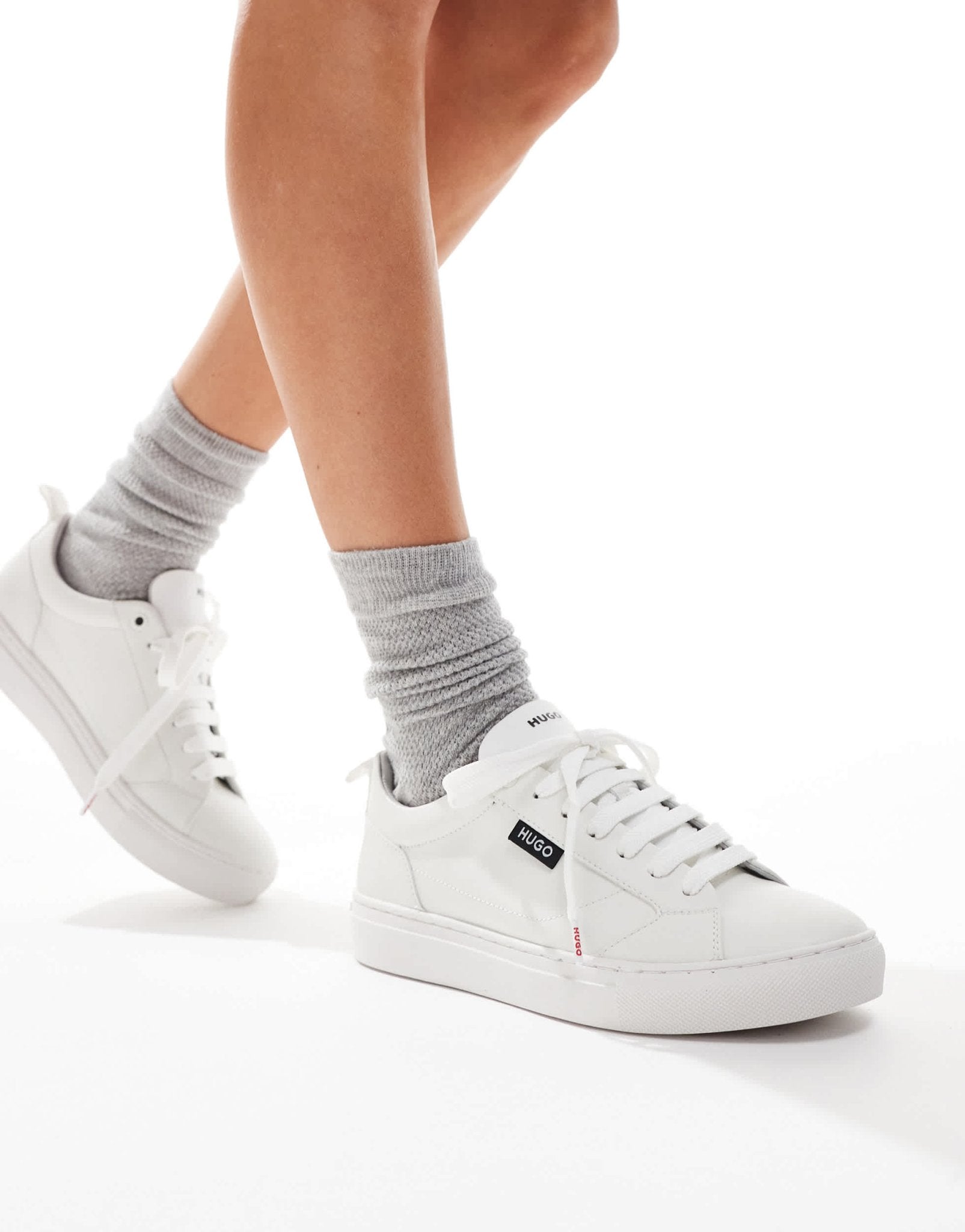 HUGO Red Morrie trainers in white - ASOS Sample Sale
