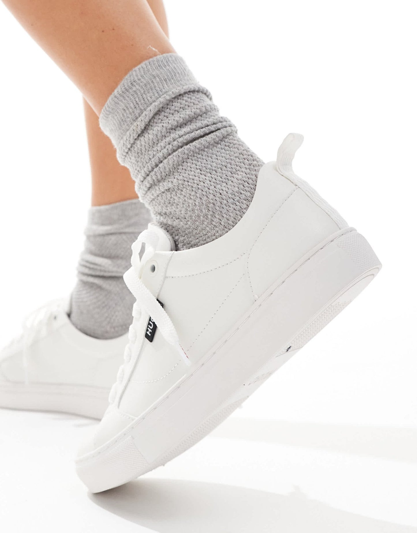 HUGO Red Morrie trainers in white - ASOS Sample Sale