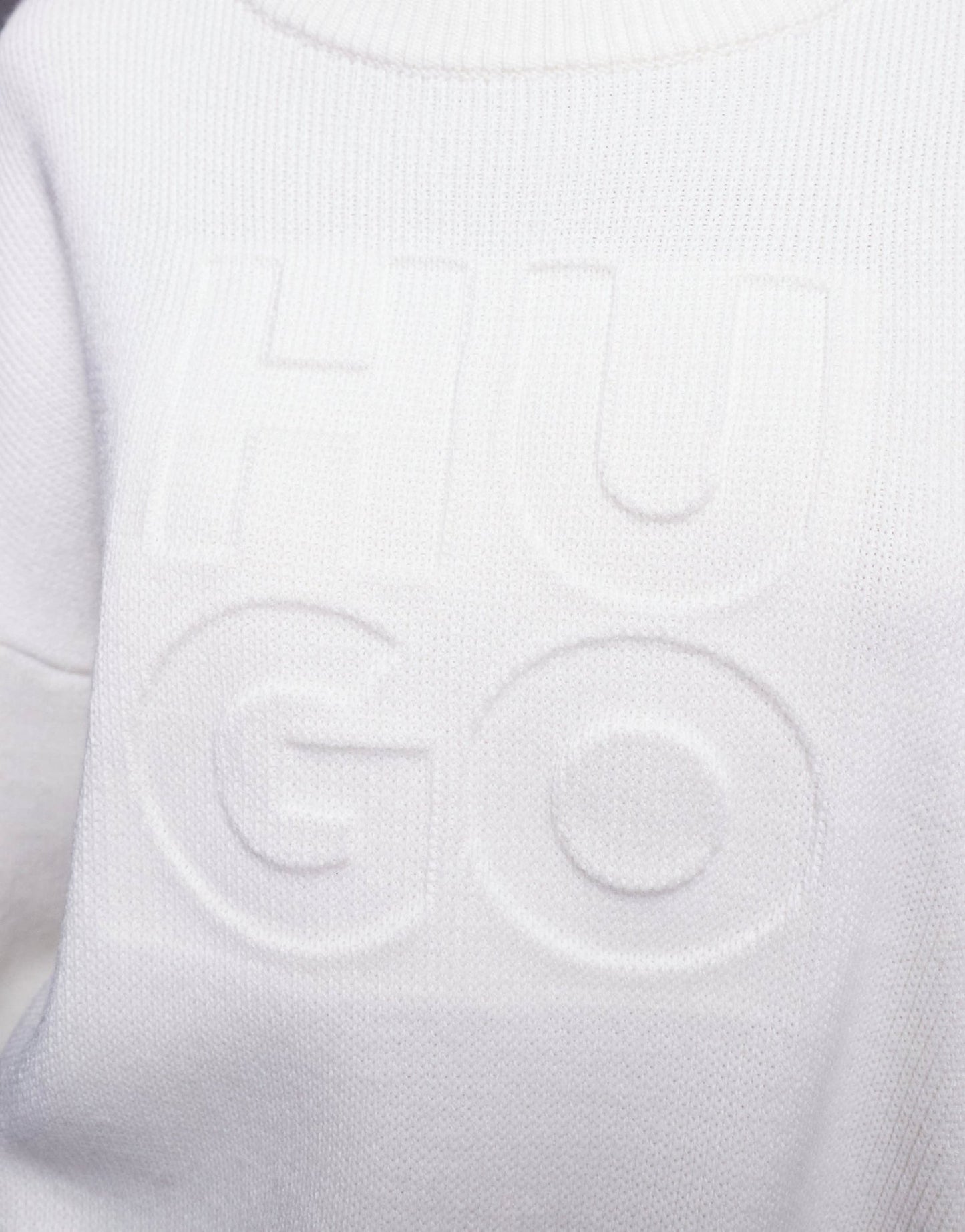 HUGO Red sisminye stacked logo jumper in cream - ASOS Sample Sale
