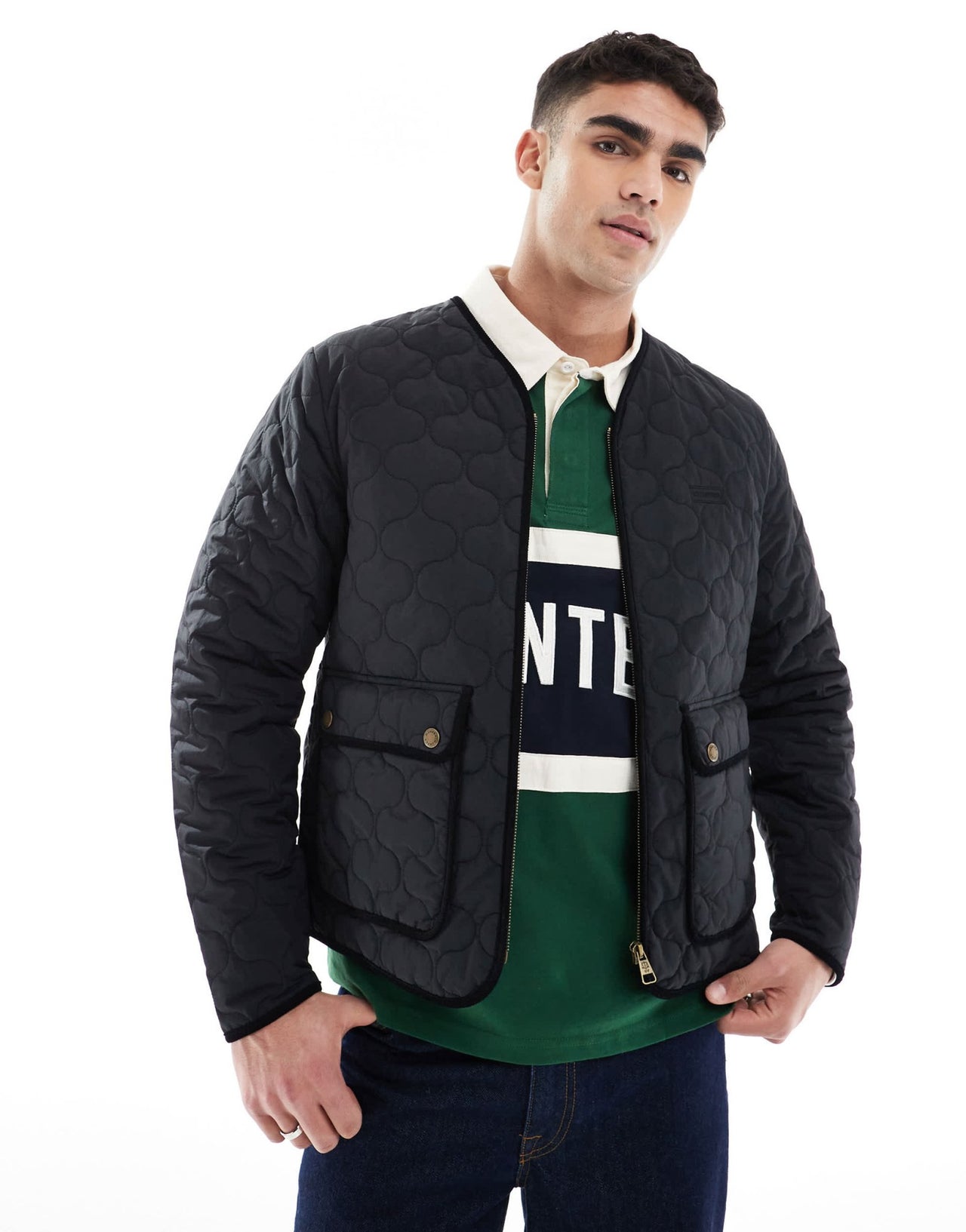Hunter quilted jacket in black - ASOS Sample Sale
