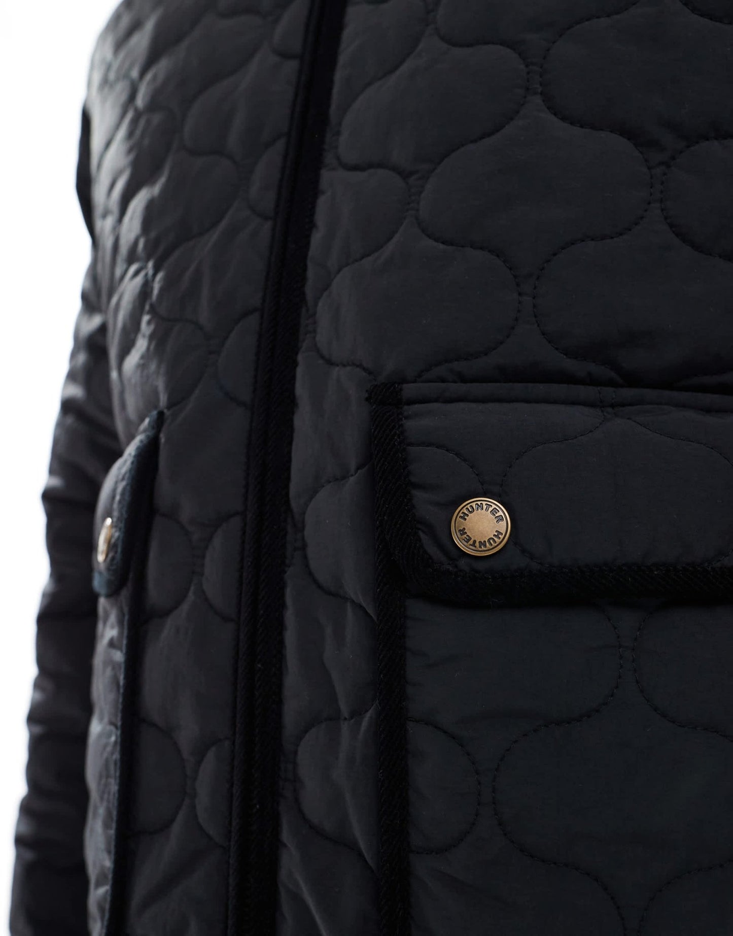 Hunter quilted jacket in black - ASOS Sample Sale