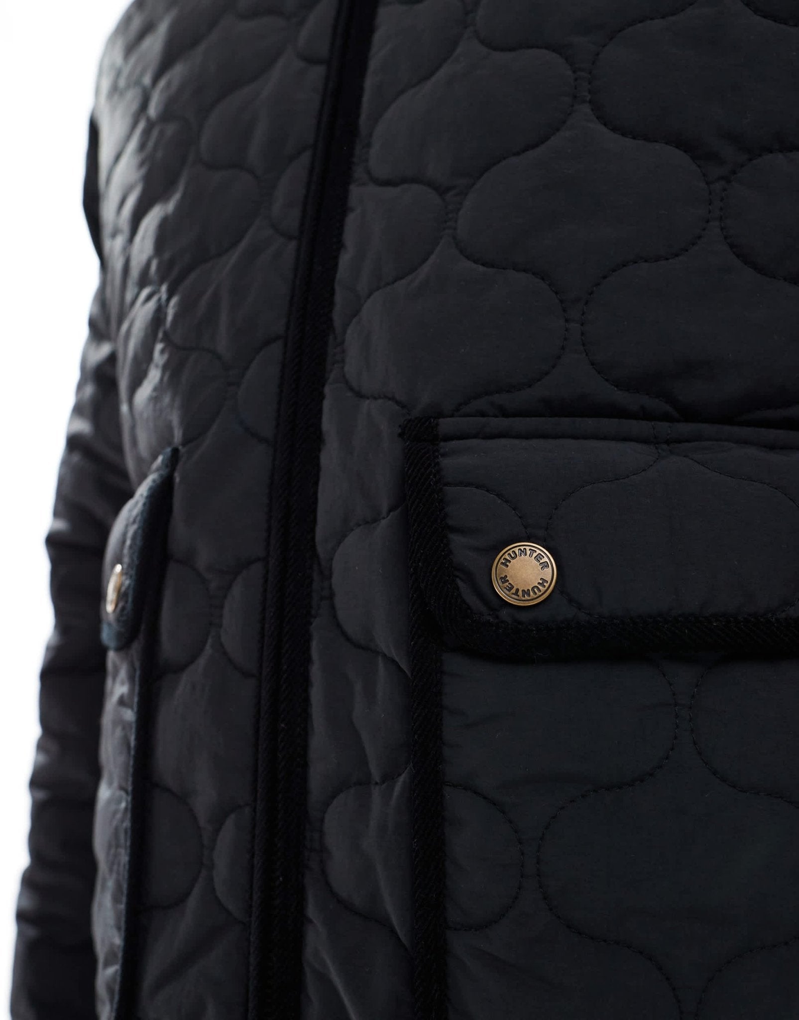 Hunter quilted jacket in black - ASOS Sample Sale