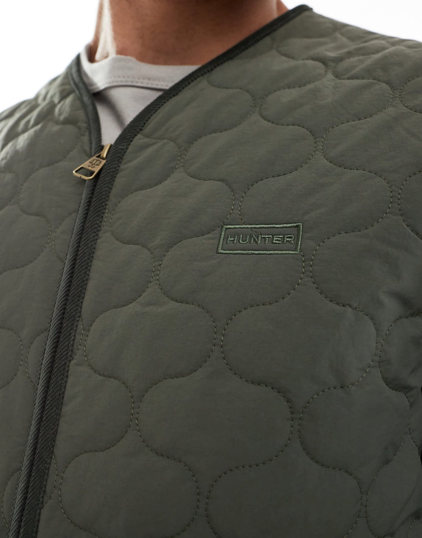 Hunter quilted jacket in green - ASOS Sample Sale