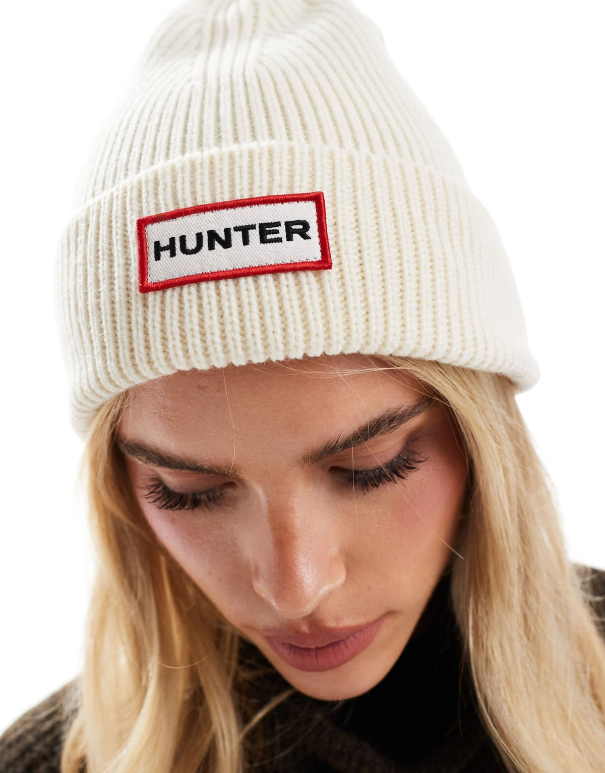 Hunter unisex beanie in stone - ASOS Sample Sale
