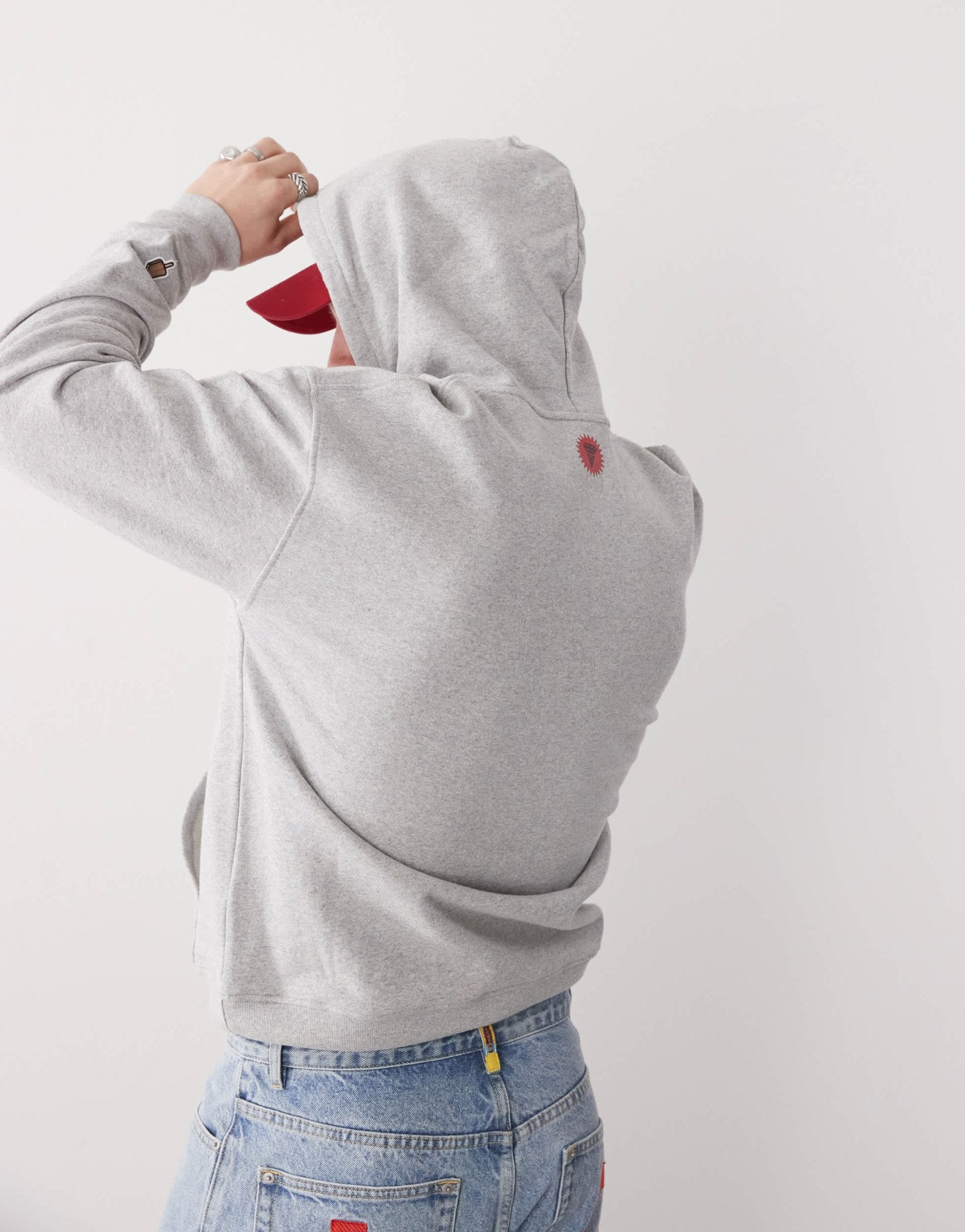 ICECREAM logo pullover hoodie in grey - ASOS Sample Sale