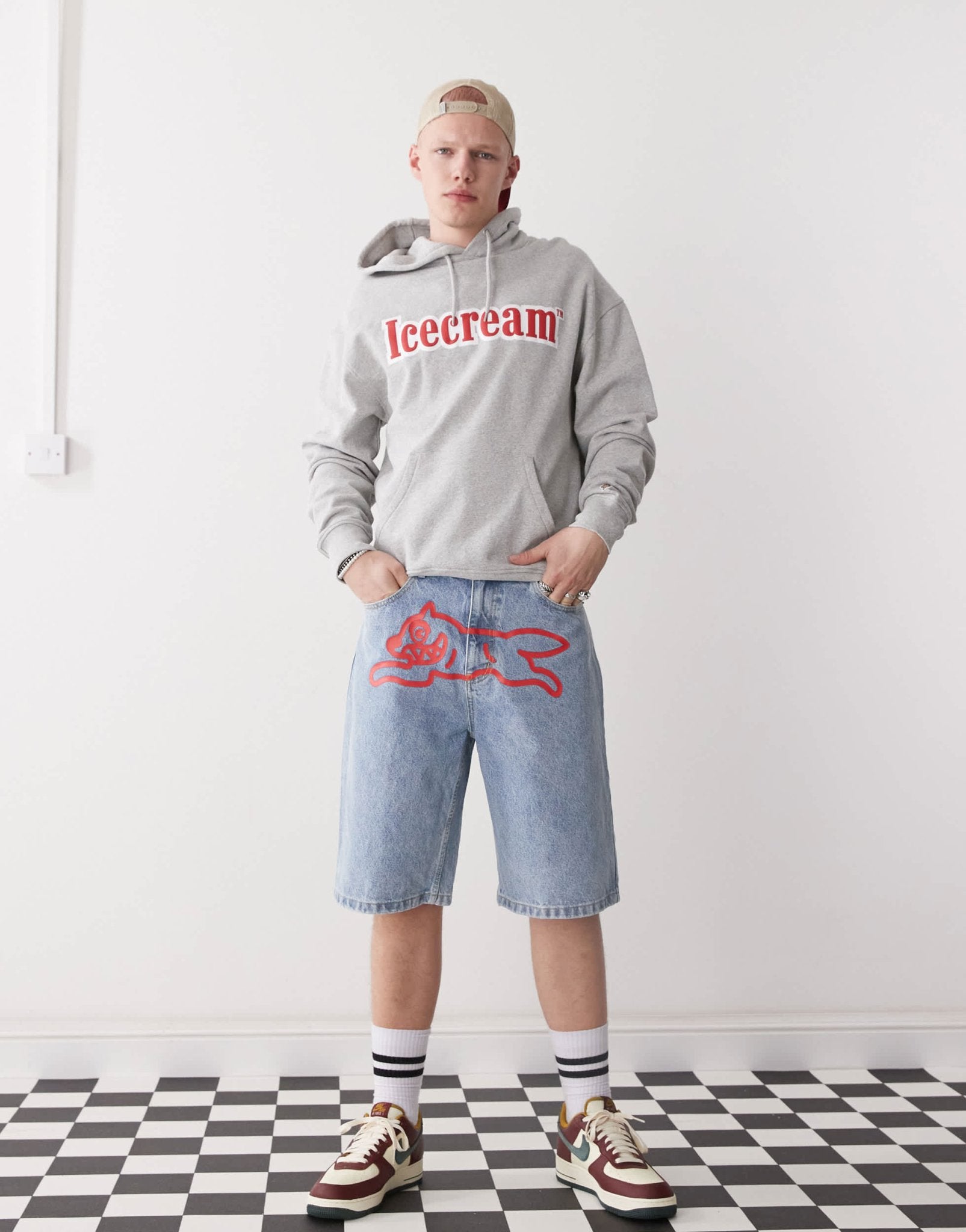 ICECREAM logo pullover hoodie in grey - ASOS Sample Sale