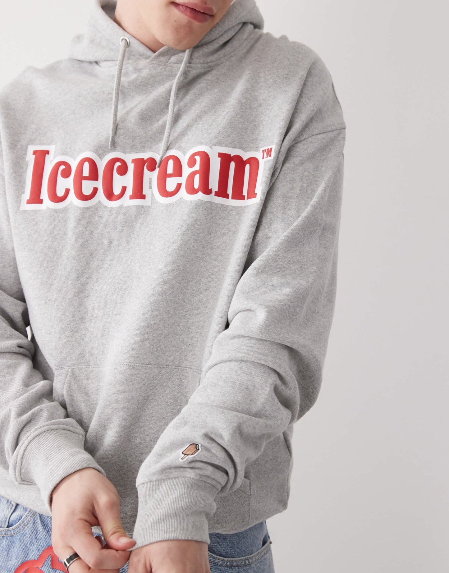 ICECREAM logo pullover hoodie in grey - ASOS Sample Sale