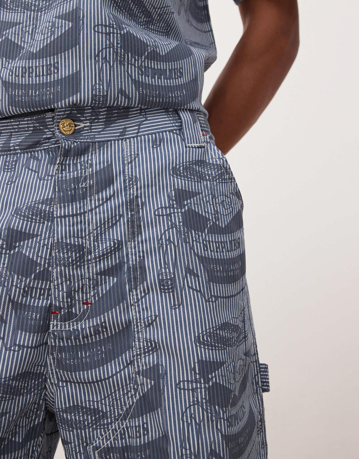 ICECREAM supplies work all over printed shorts co-ord in blue - ASOS Sample Sale