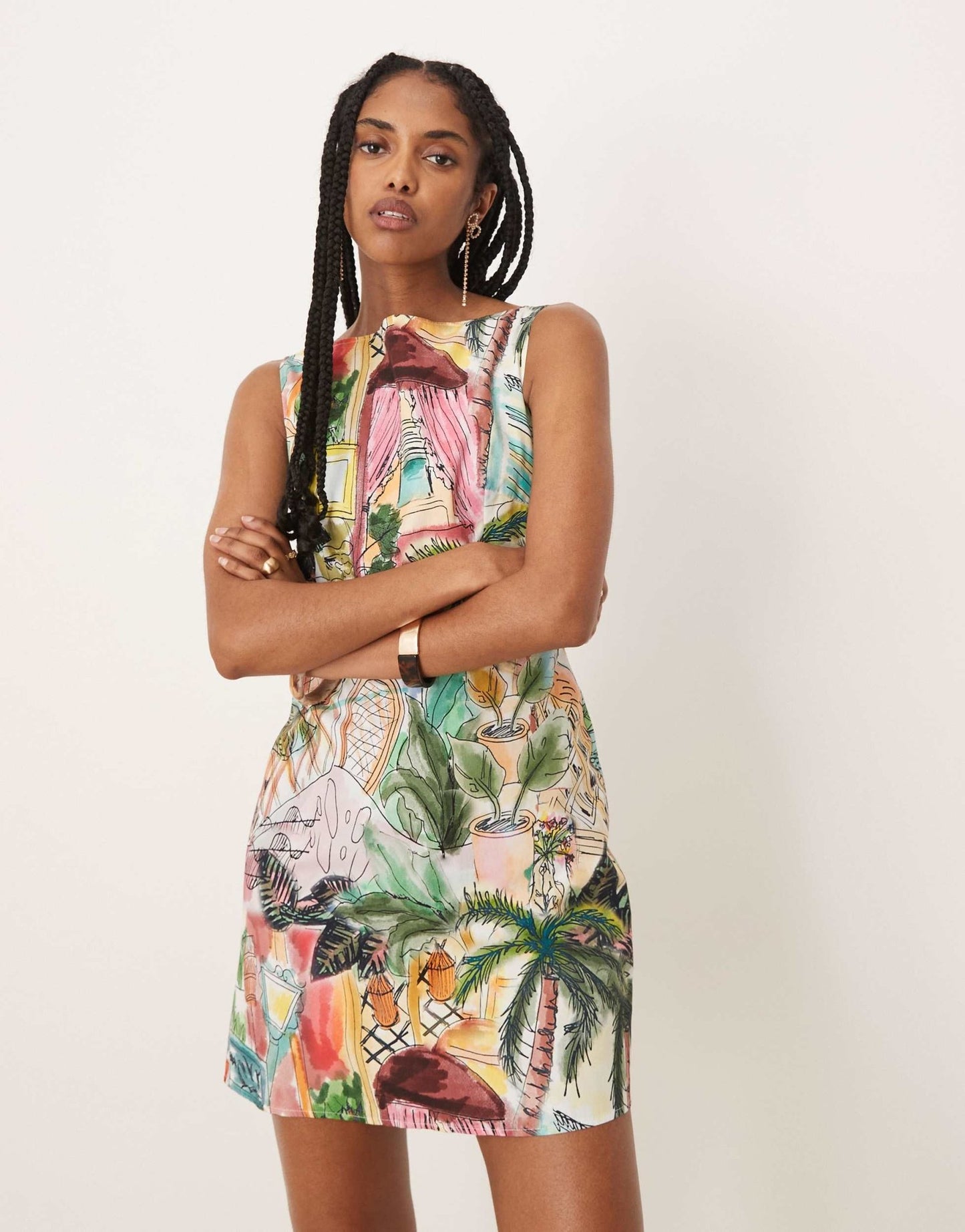 Isabelle Pennington-Edmead Amalie Mini Dress in sanctuary print - ASOS Sample Sale