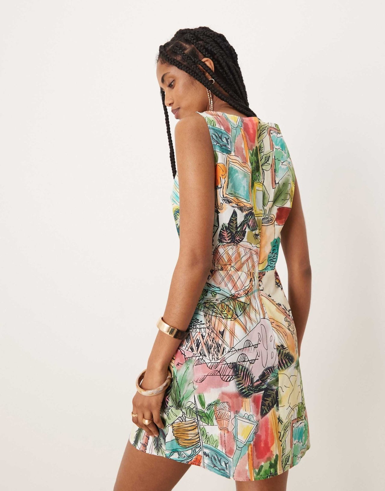 Isabelle Pennington-Edmead Amalie Mini Dress in sanctuary print - ASOS Sample Sale