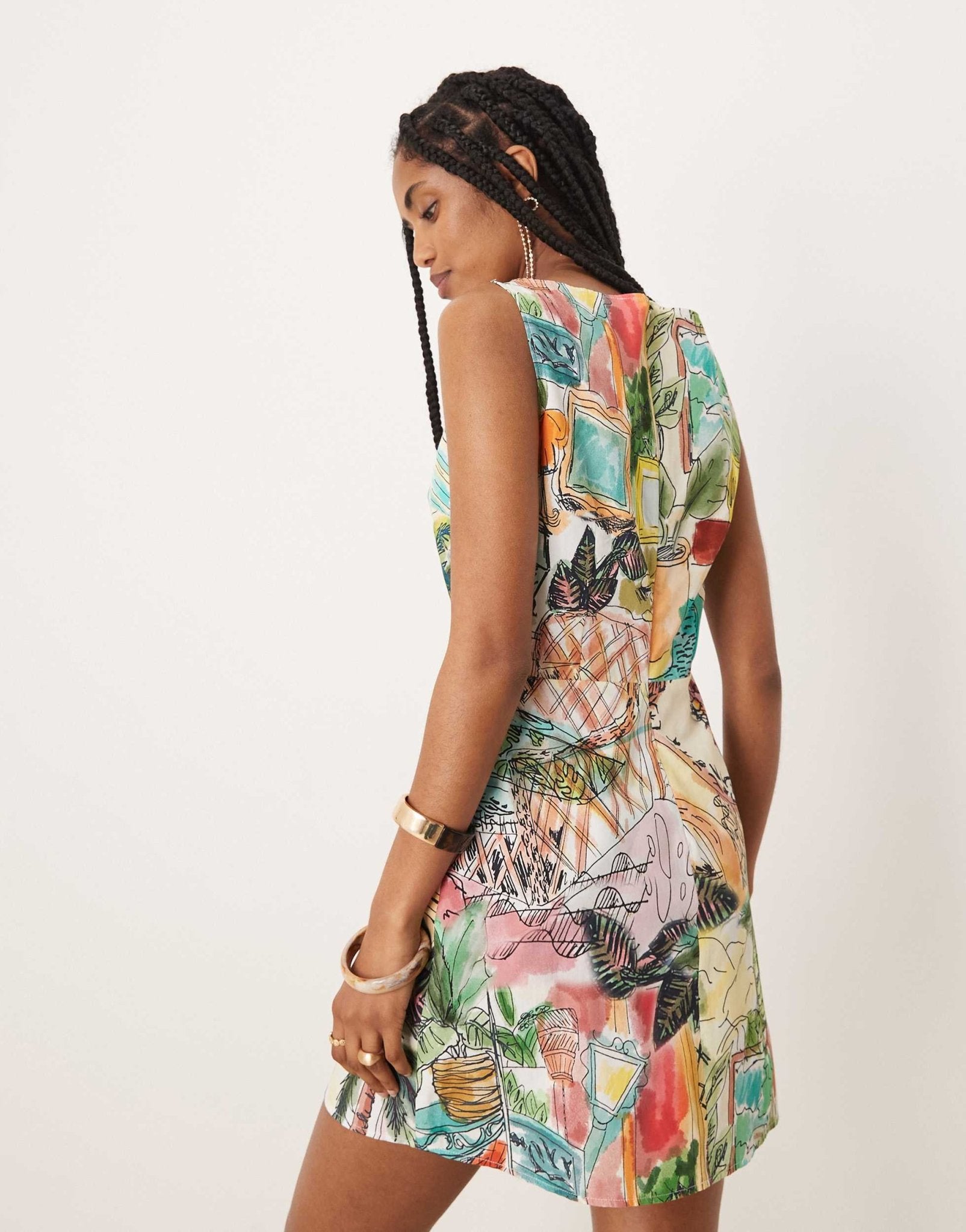 Isabelle Pennington-Edmead Amalie Mini Dress in sanctuary print - ASOS Sample Sale
