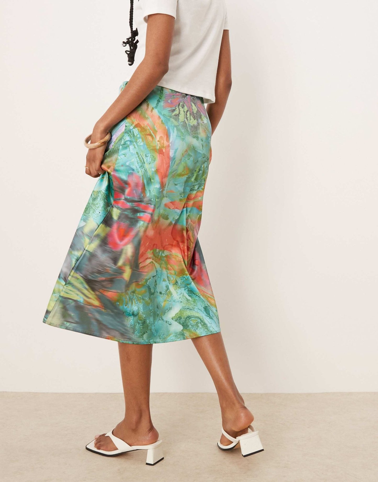 Isabelle Pennington-Edmead Martinique Skirt in storm print - ASOS Sample Sale