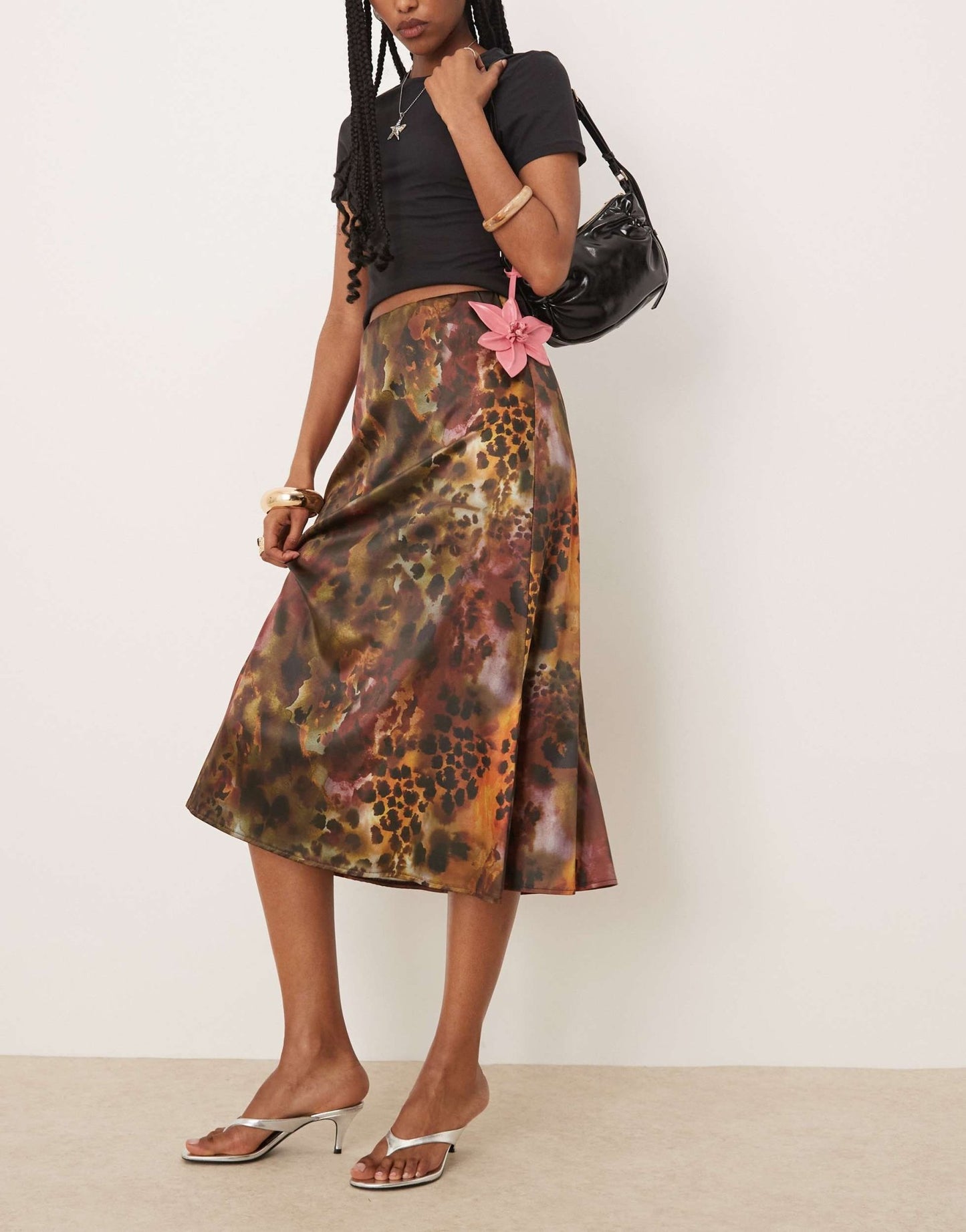 Isabelle Pennington-Edmead Martinique Skirt in tiger shell print - ASOS Sample Sale