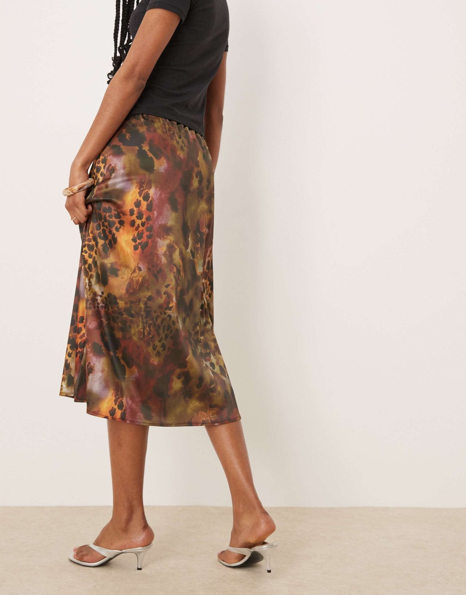 Isabelle Pennington-Edmead Martinique Skirt in tiger shell print - ASOS Sample Sale