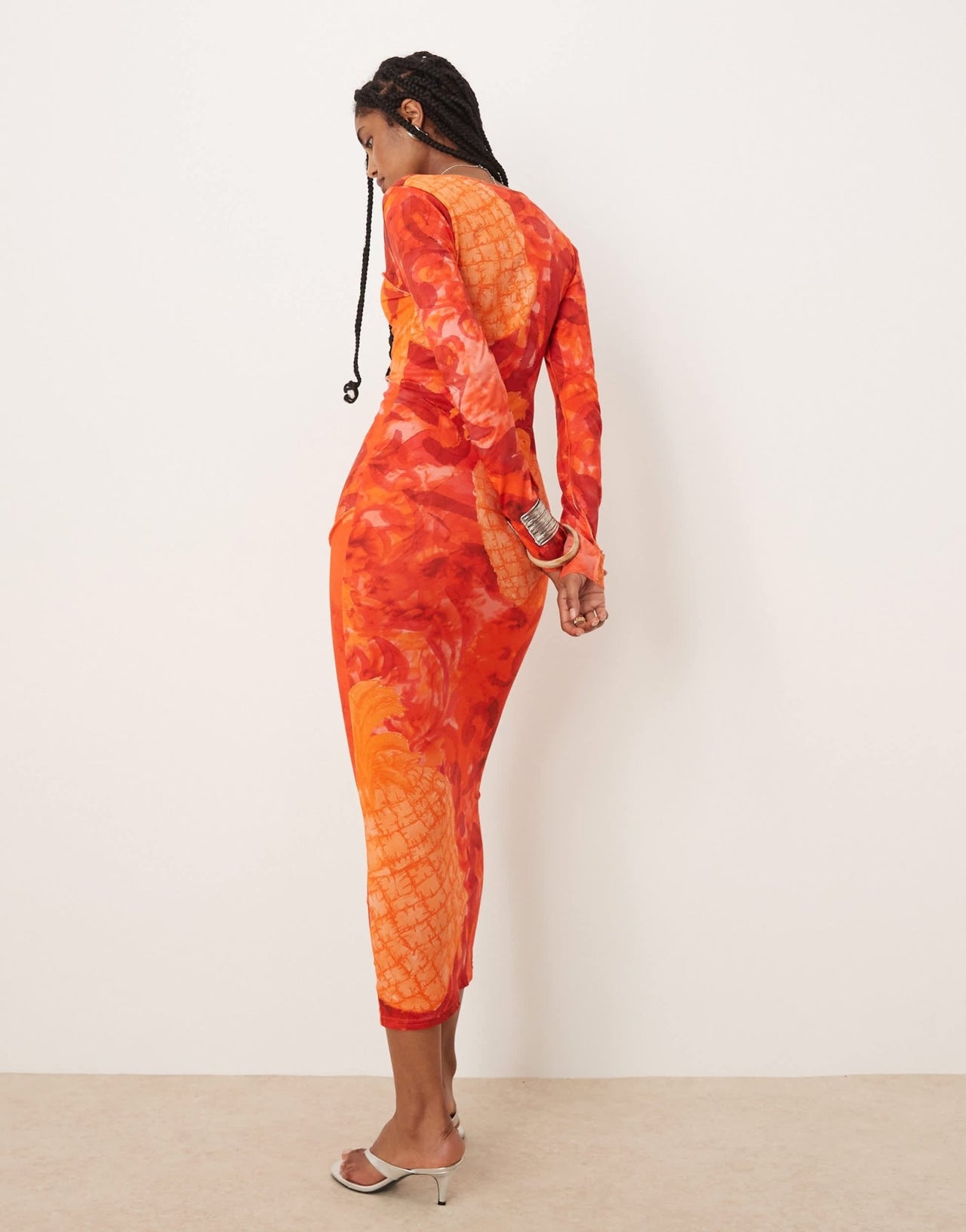 Isabelle Pennington-Edmead Montego midaxi dress in pineapple print - ASOS Sample Sale