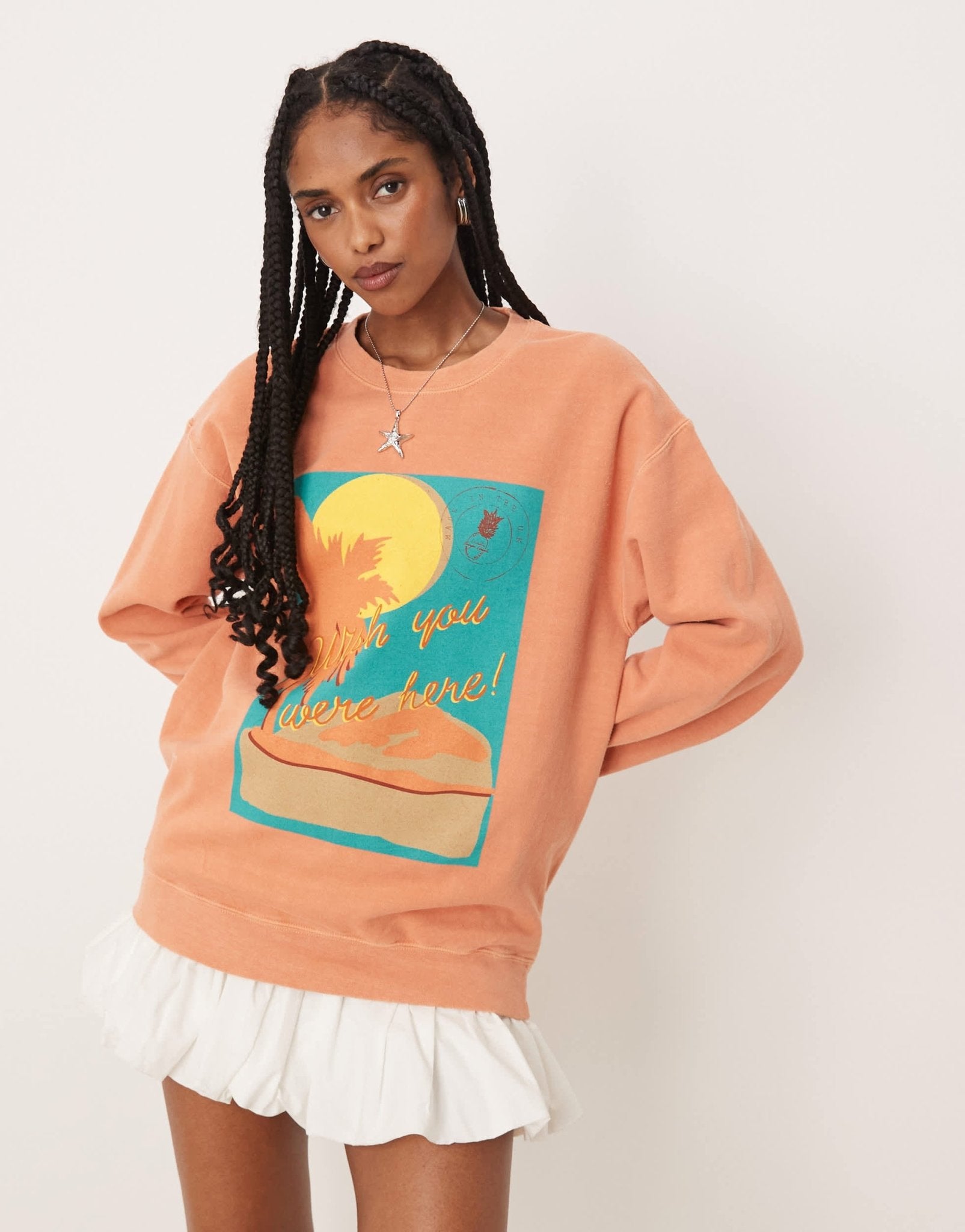 Isabelle Pennington-Edmead postcard sweatshirt - ASOS Sample Sale