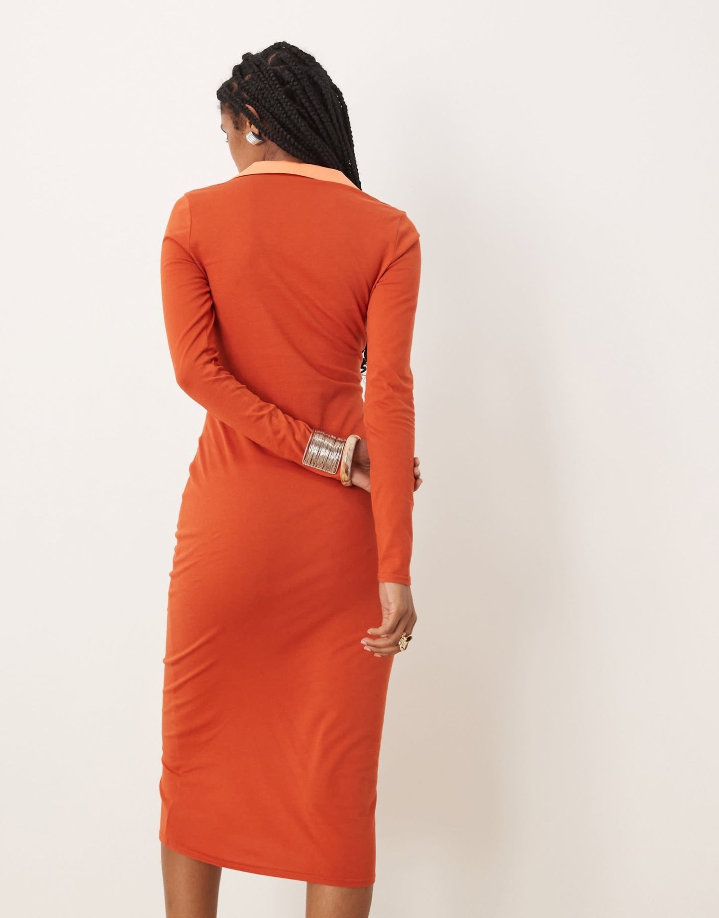 Isabelle Pennington-Edmead Savannah midaxi dress in rust - ASOS Sample Sale