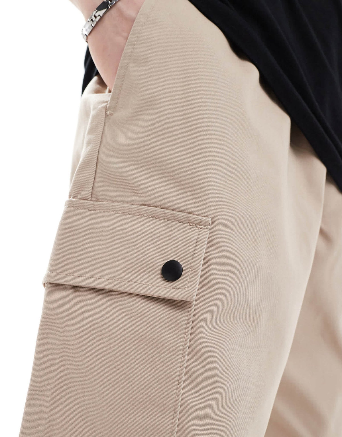 Jack & Jones bill wide fit cargo trouser in beige - ASOS Sample Sale