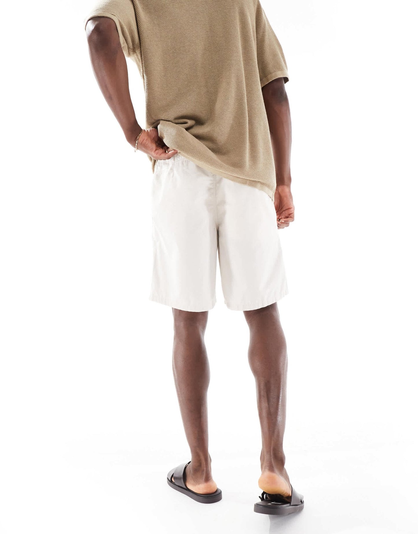 Jack & Jones drawstring chino short in light beige - ASOS Sample Sale