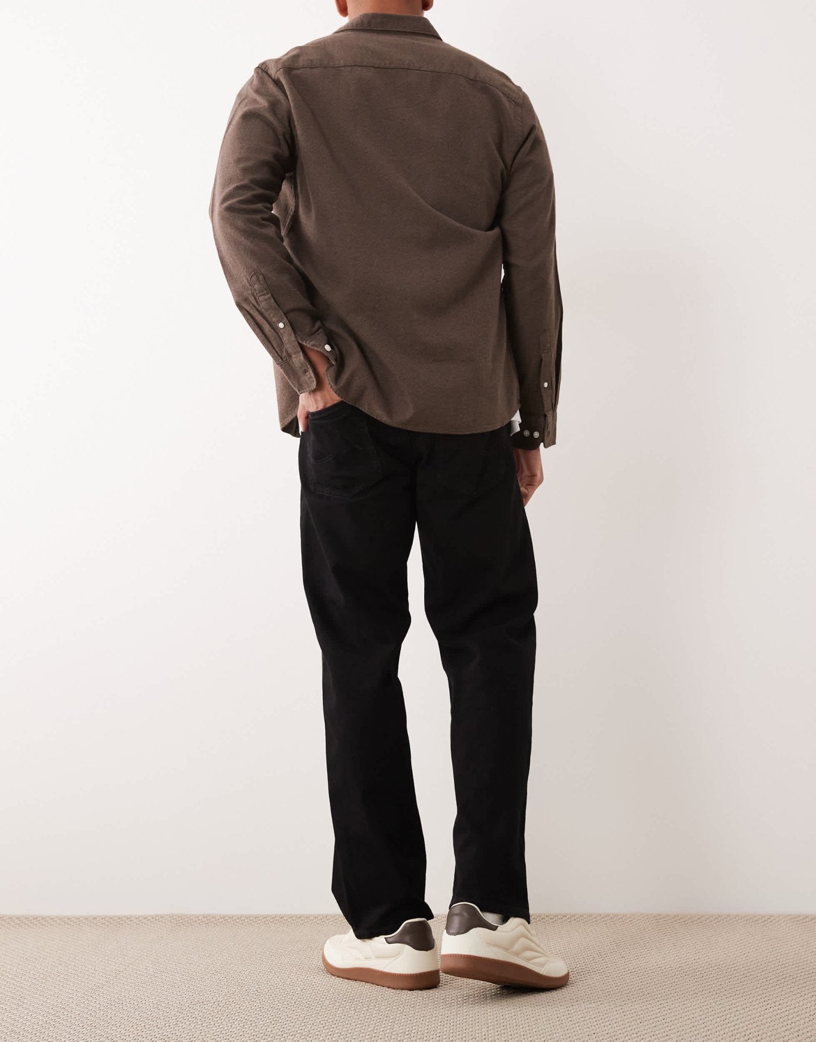 Jack & Jones Eddie loose jean in black - ASOS Sample Sale