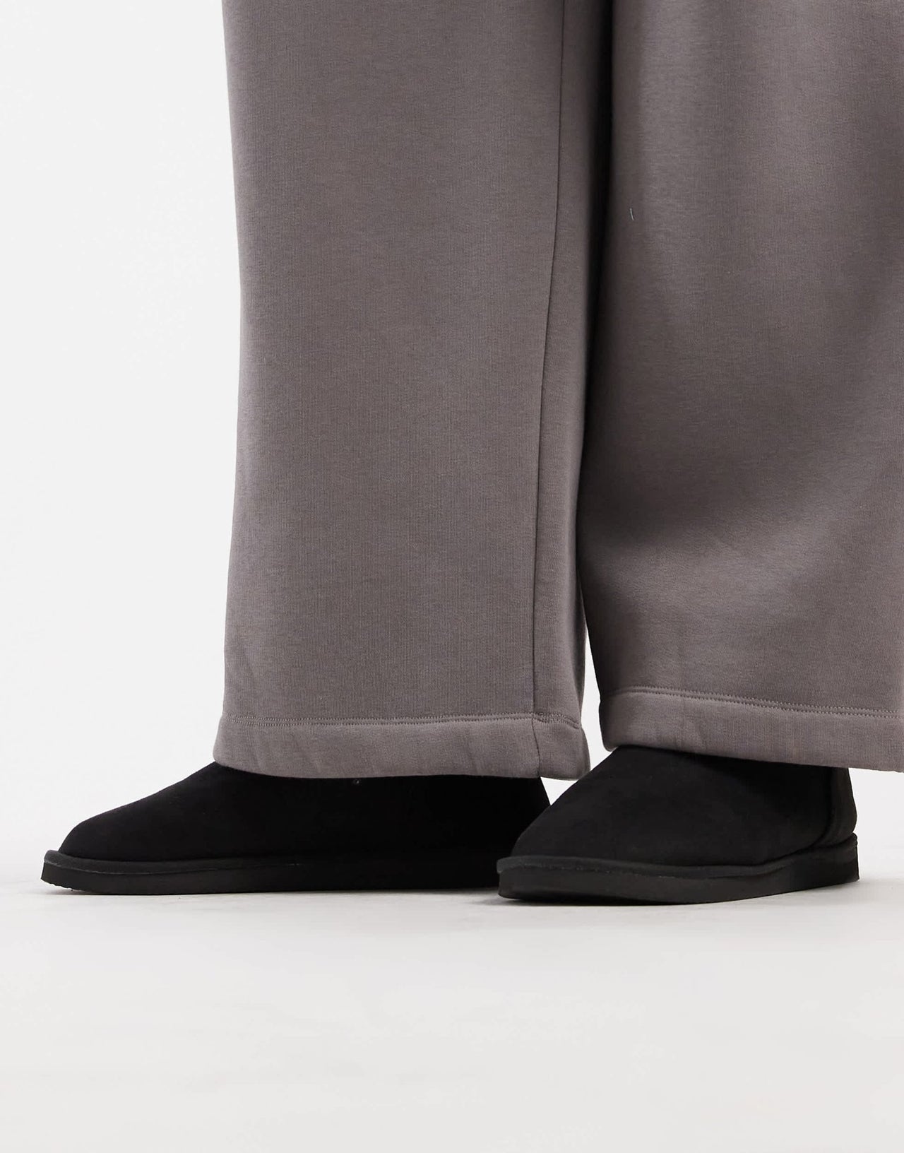 Jack & Jones faux suede boot in black - ASOS Sample Sale