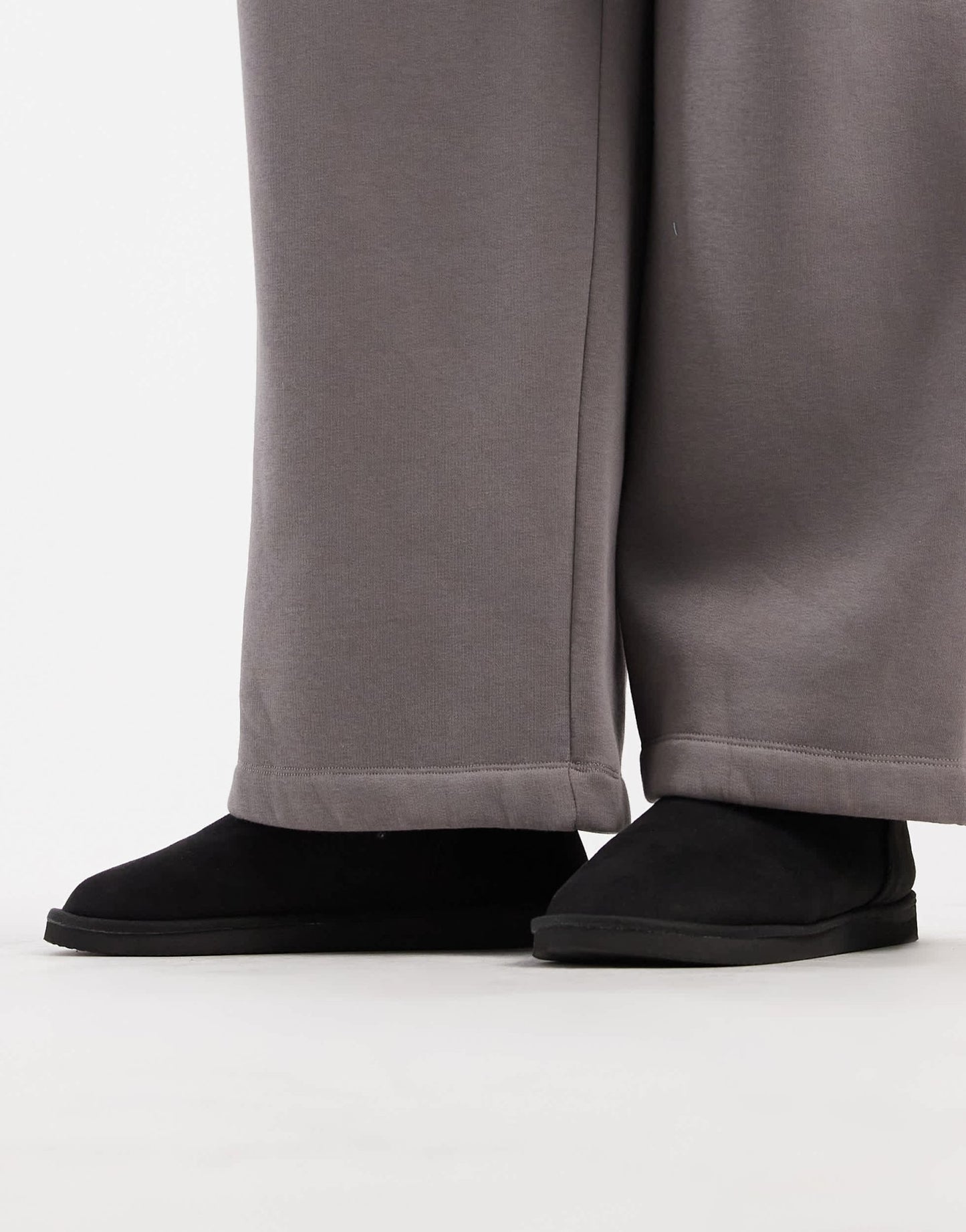 Jack & Jones faux suede boot in black - ASOS Sample Sale