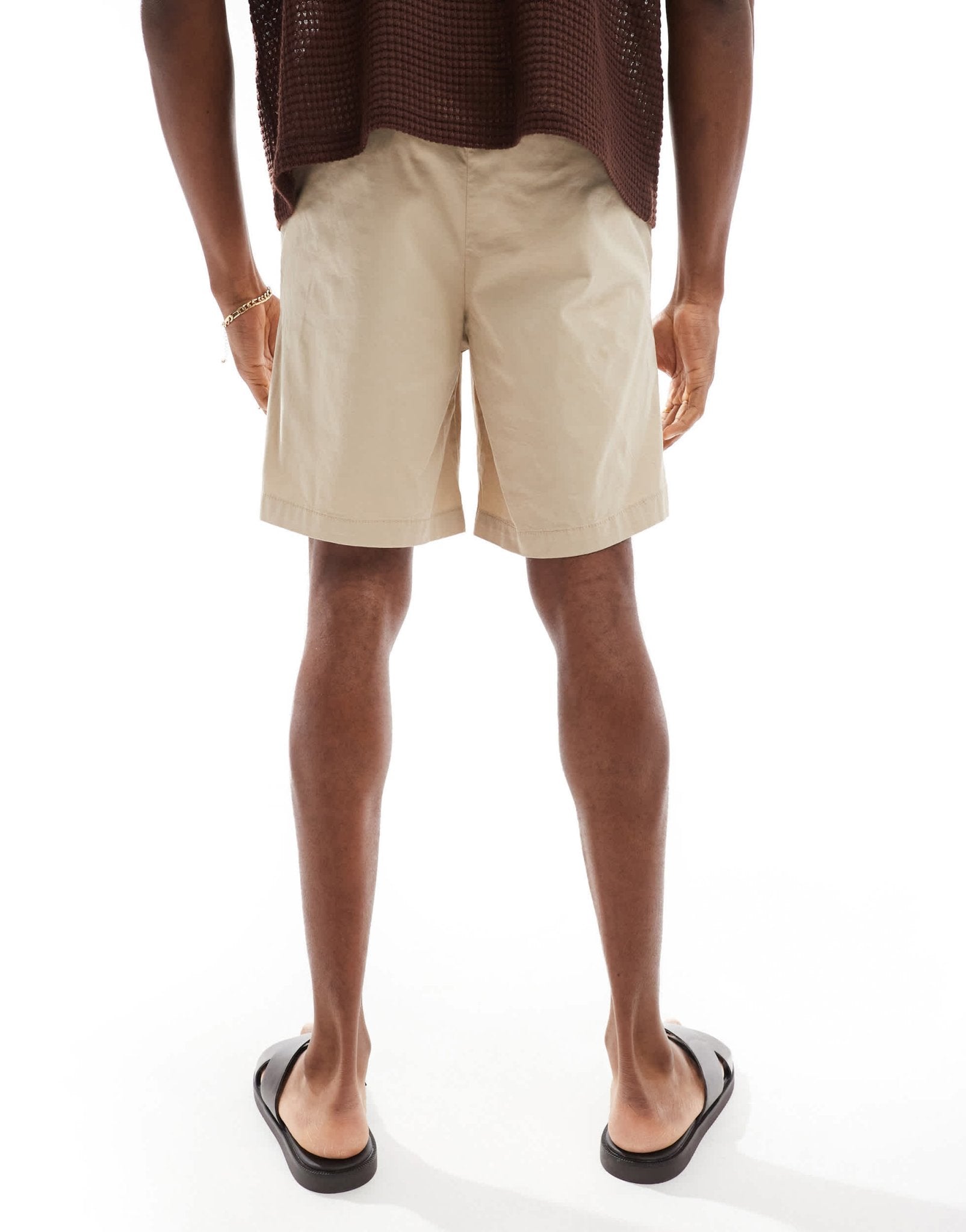 Jack & Jones loose fit chino short in beige - ASOS Sample Sale