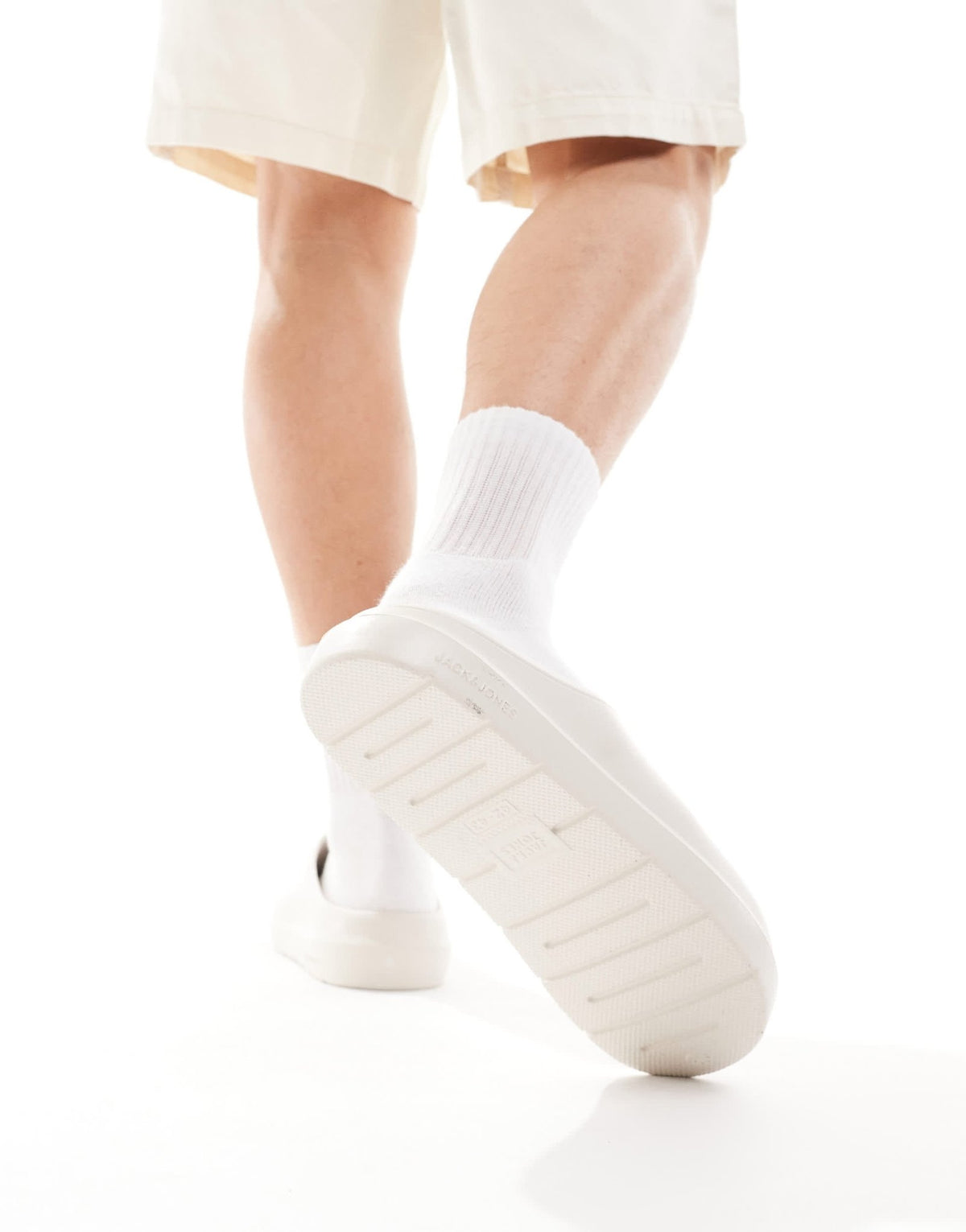 Jack & Jones moulded mule in cream - ASOS Sample Sale