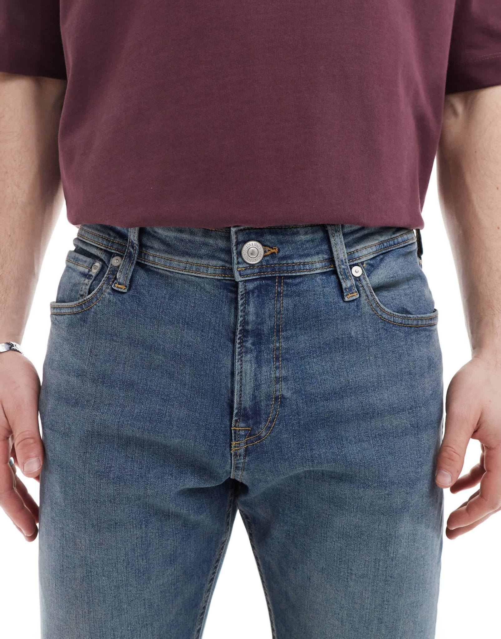Jack & Jones Pete tapered jeans in vintage blue - ASOS Sample Sale