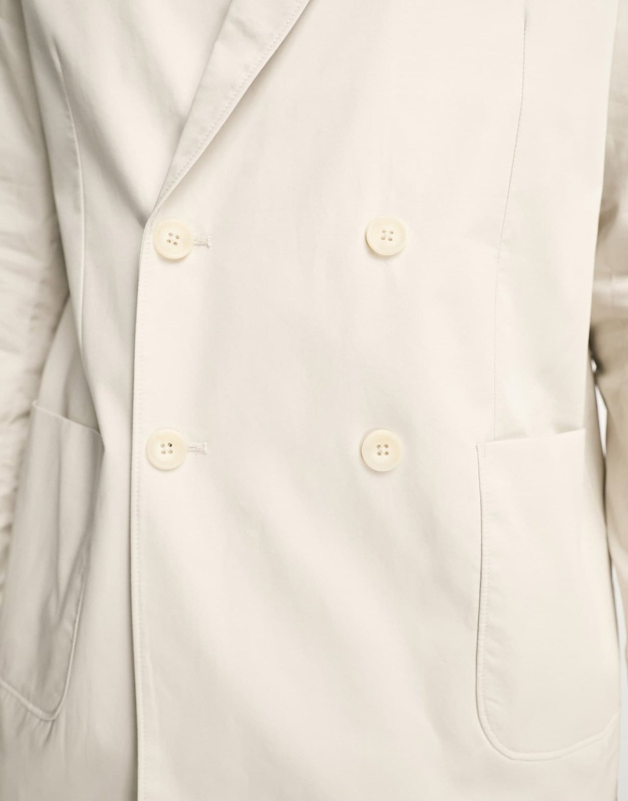 Jack & Jones Premium relaxed fit double breasted suit jacket in cream - ASOS Sample Sale
