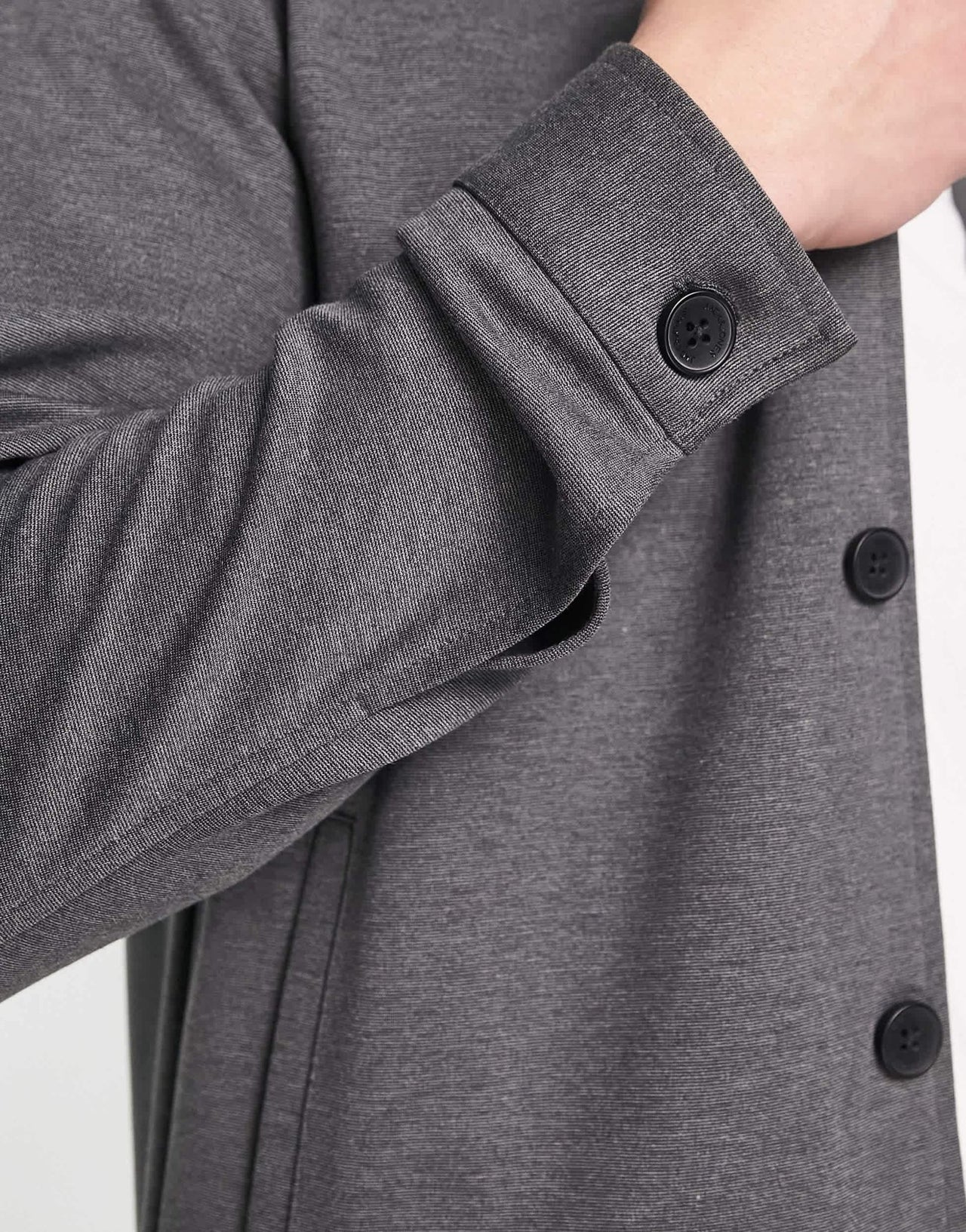 Jack & Jones Premium slim jersey suit jacket in grey - ASOS Sample Sale