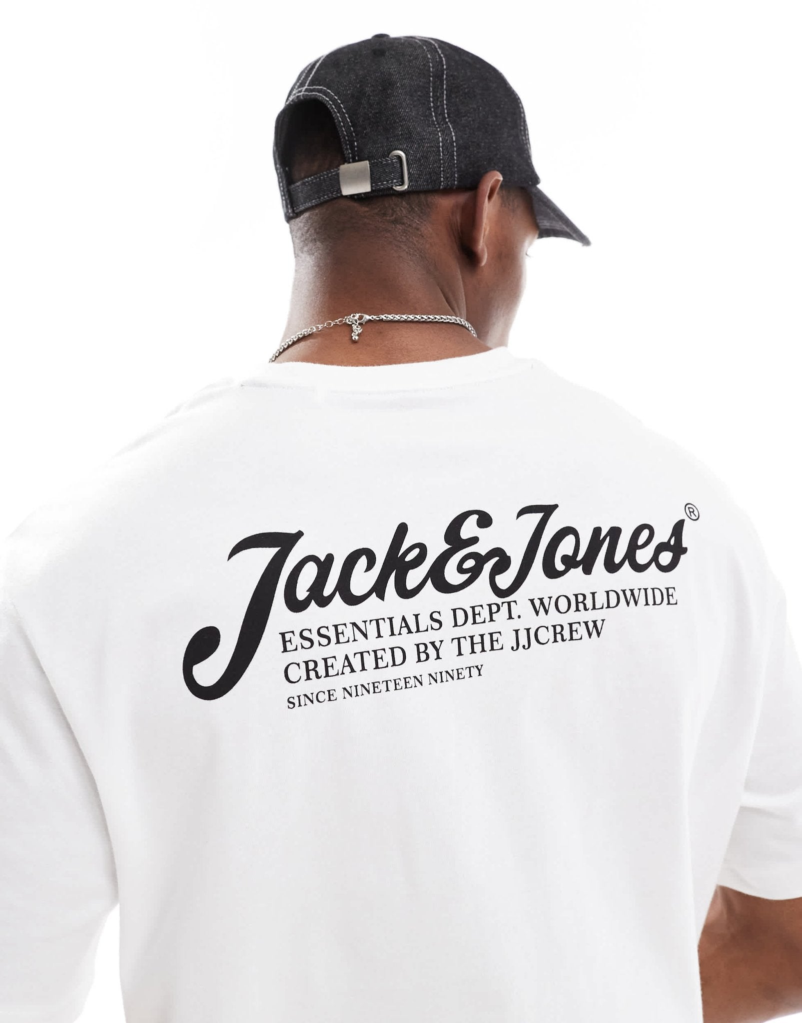 Jack & Jones script logo t-shirt & short lounge set in white & grey - ASOS Sample Sale