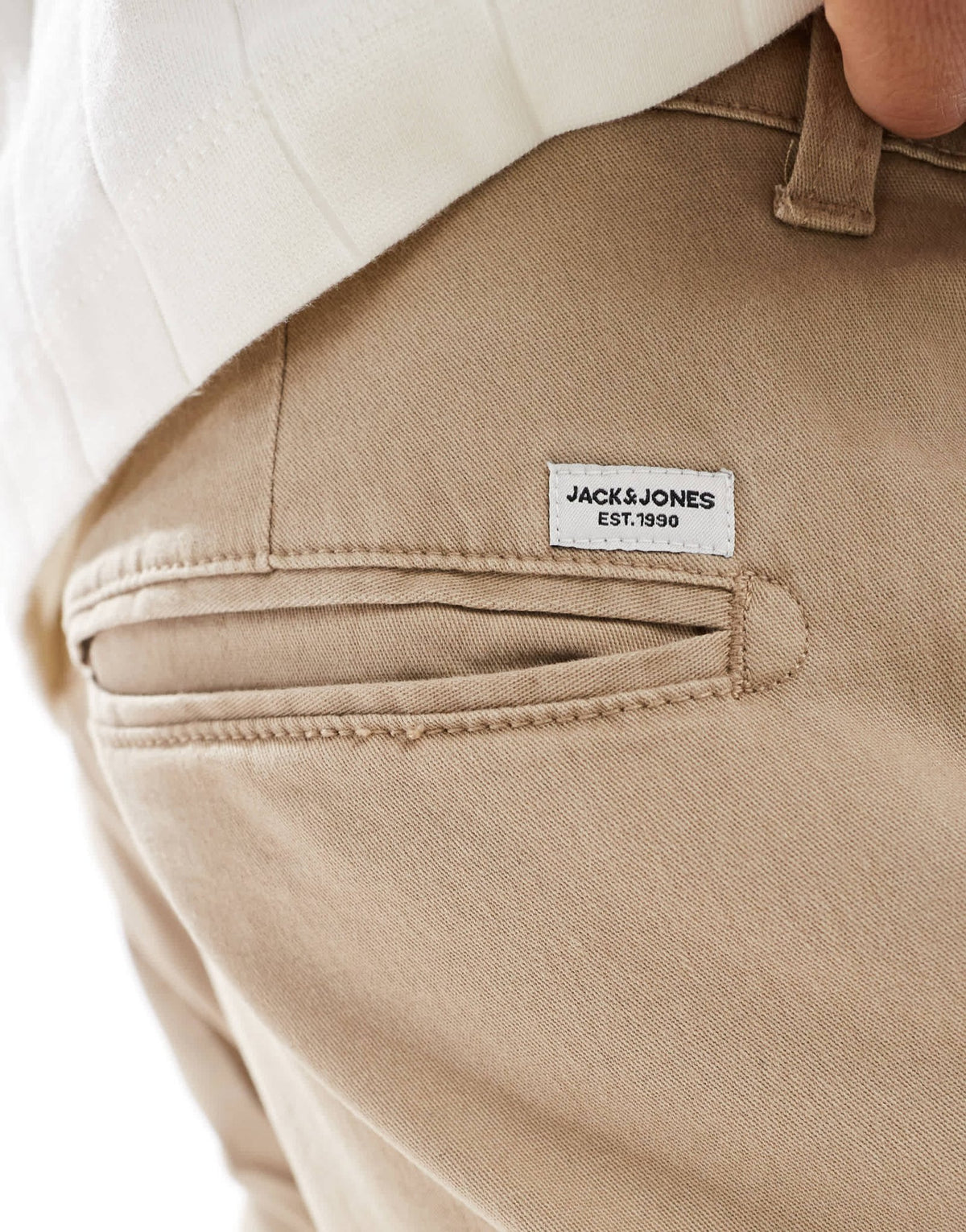Jack & Jones slim fit chino in beige - ASOS Sample Sale