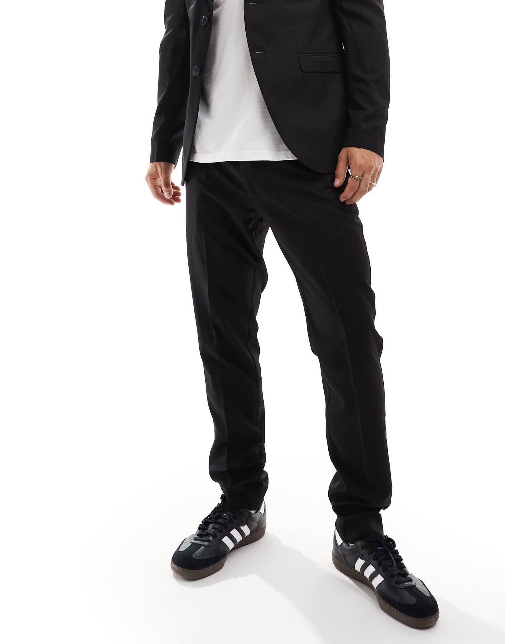 Jack & Jones slim fit suit trouser in black - ASOS Sample Sale